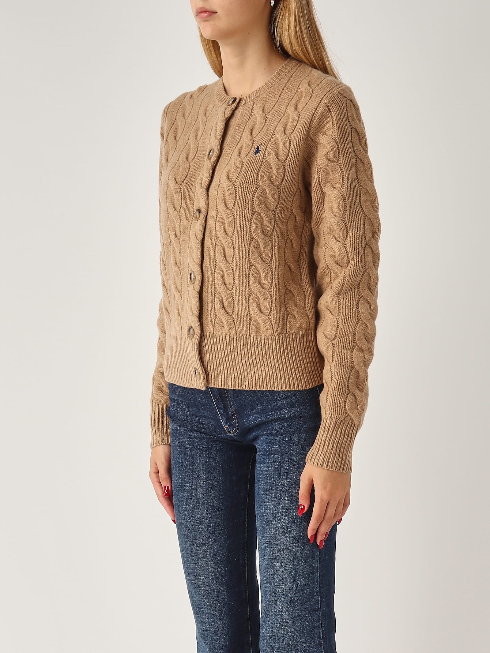 Shop Polo Ralph Lauren Wool Cardigan In Cammello