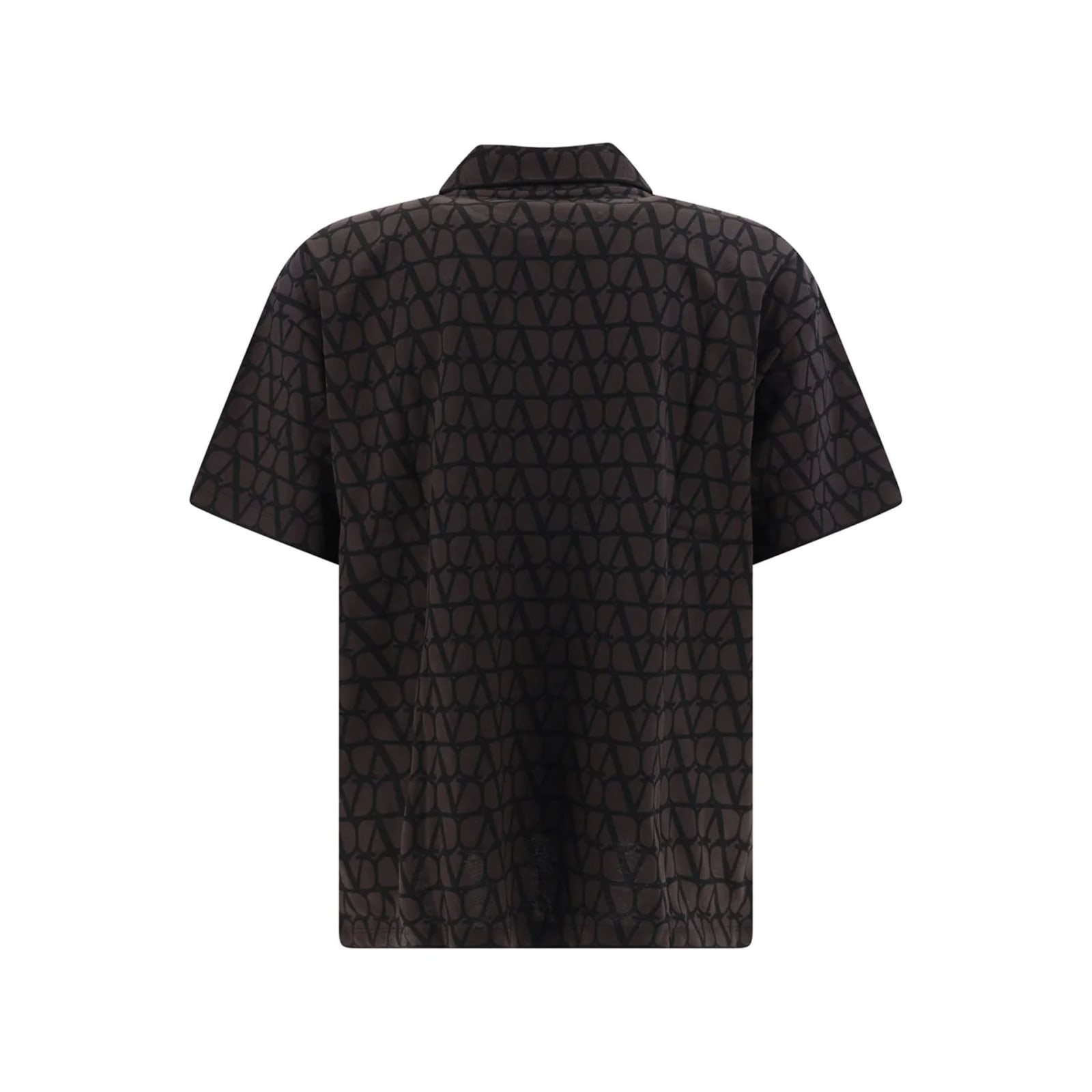 Shop Valentino Toile Iconographe Polo Shirt In Brown