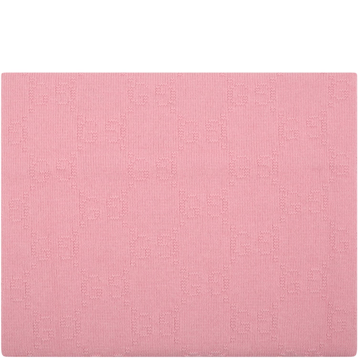 Gucci Pink Blanket For Girl With Double Gg