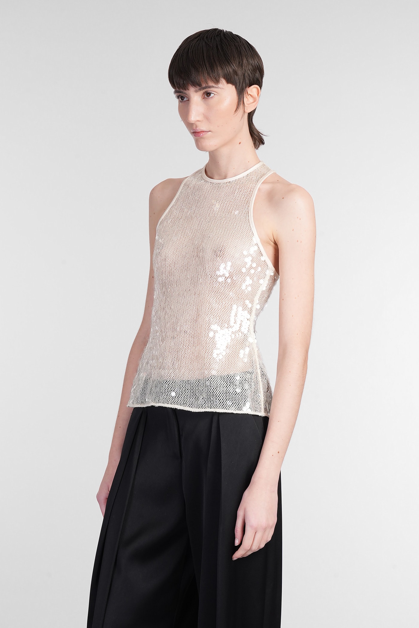 David Koma Sequin-embellished Tank Top