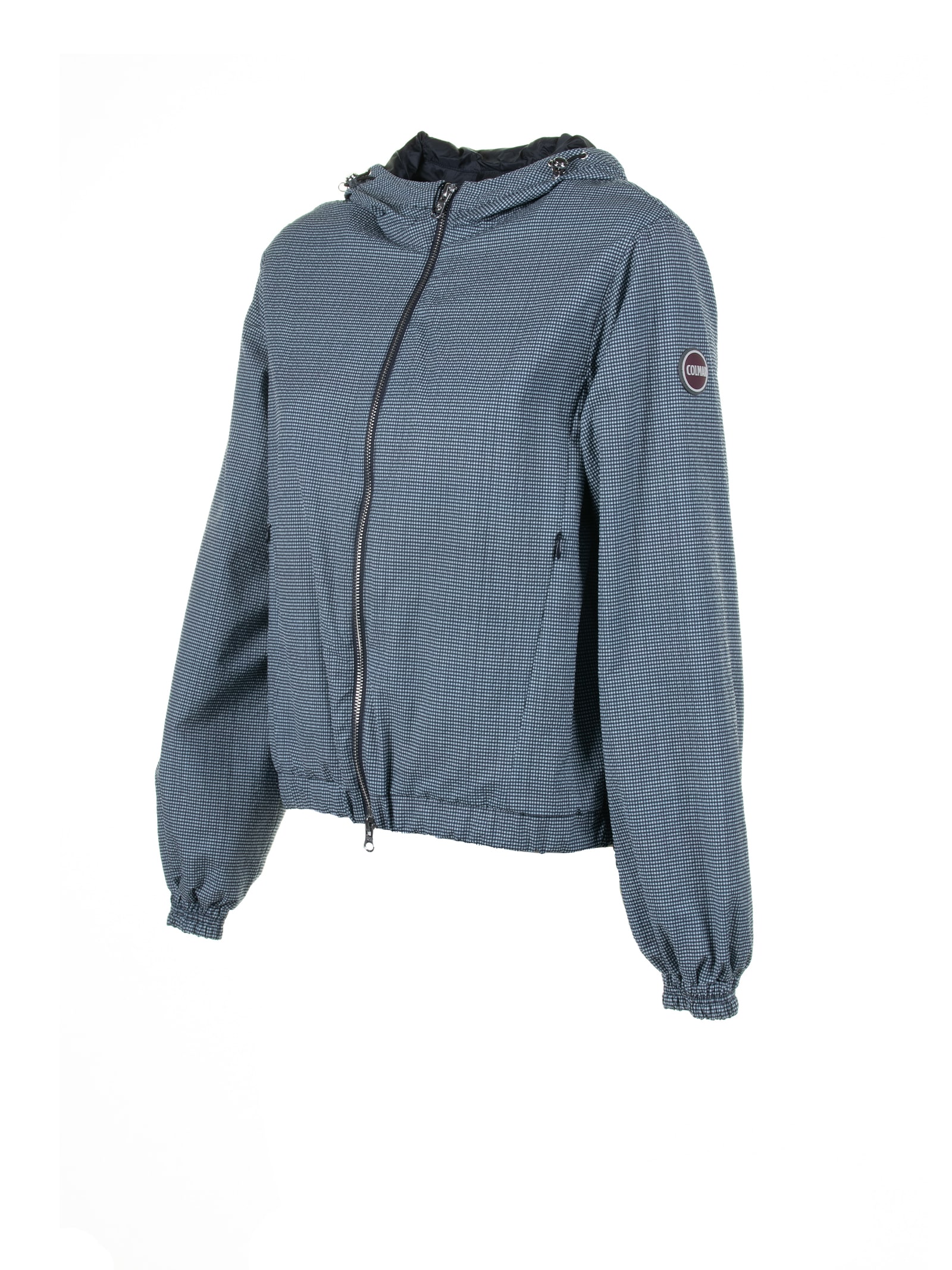 Shop Colmar Seersucker Effect Jacket With Hood In Blu
