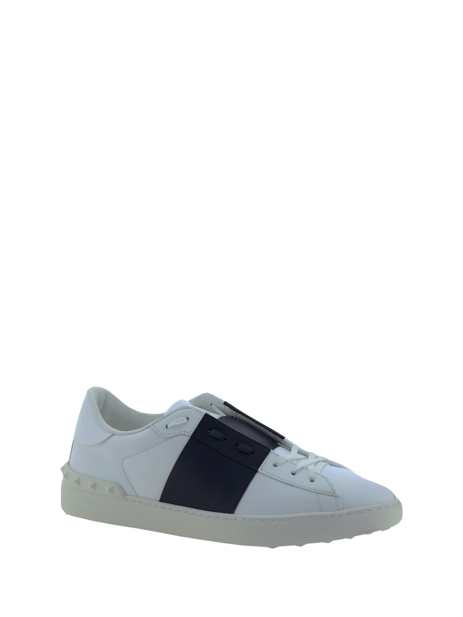 Shop Valentino Garavani Open Sneakers In Bianco