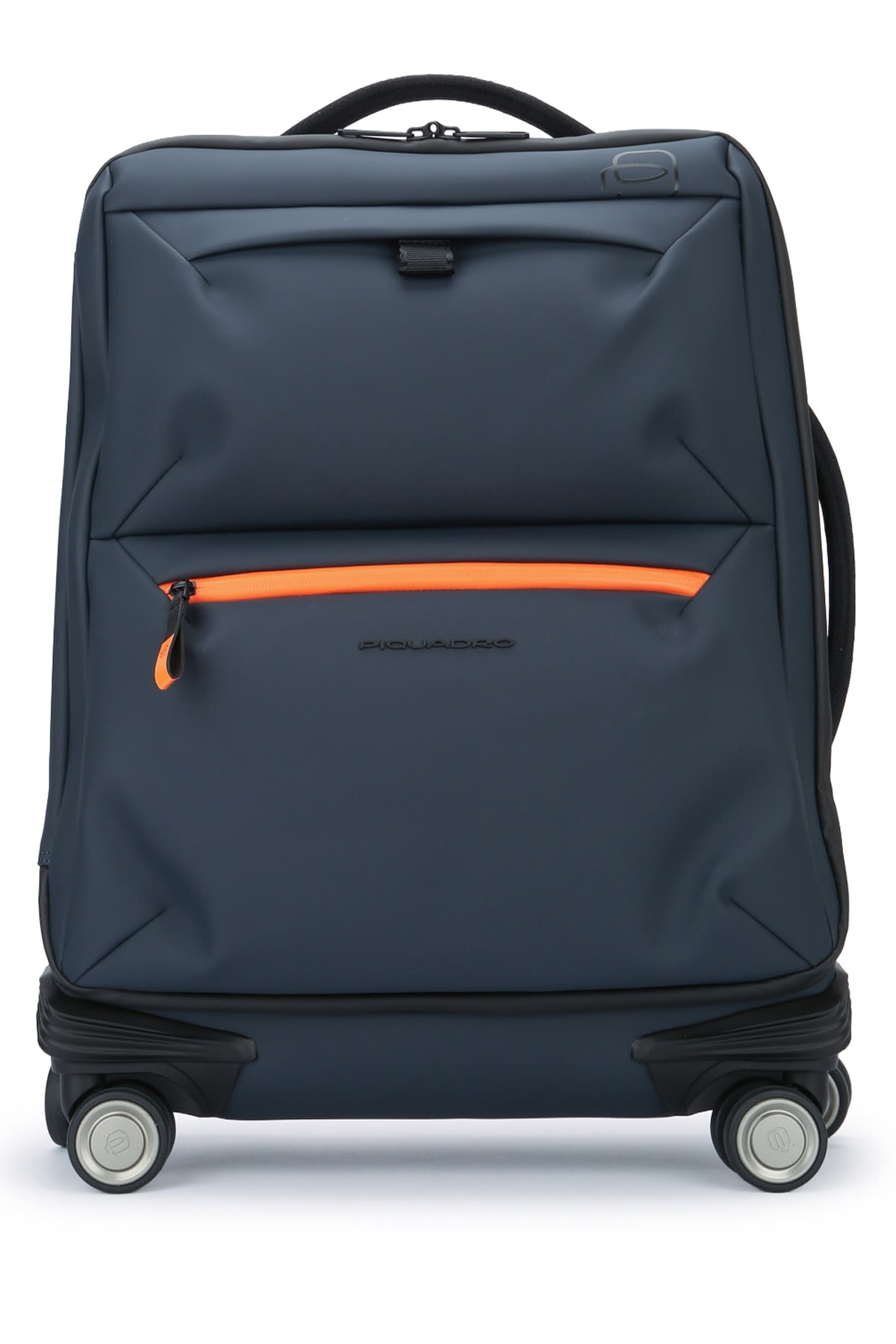 Piquadro Travel Trolley With Multiple Handles And Wheels In Blue