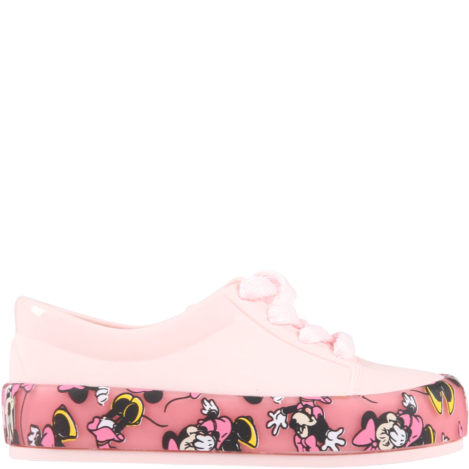 Melissa Pink Sneakers For Girl With Minnie