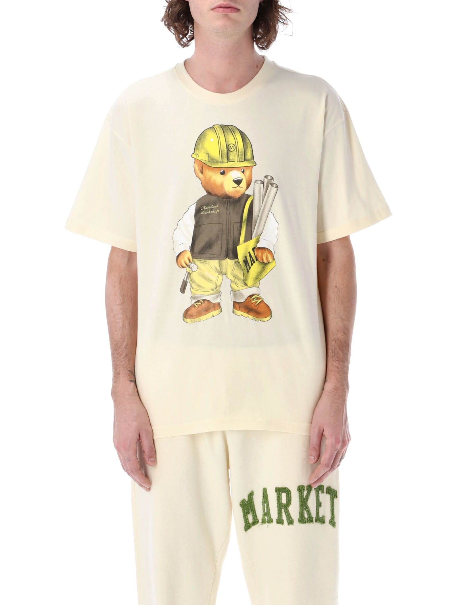 Market Workshop Bear Tee In Cream