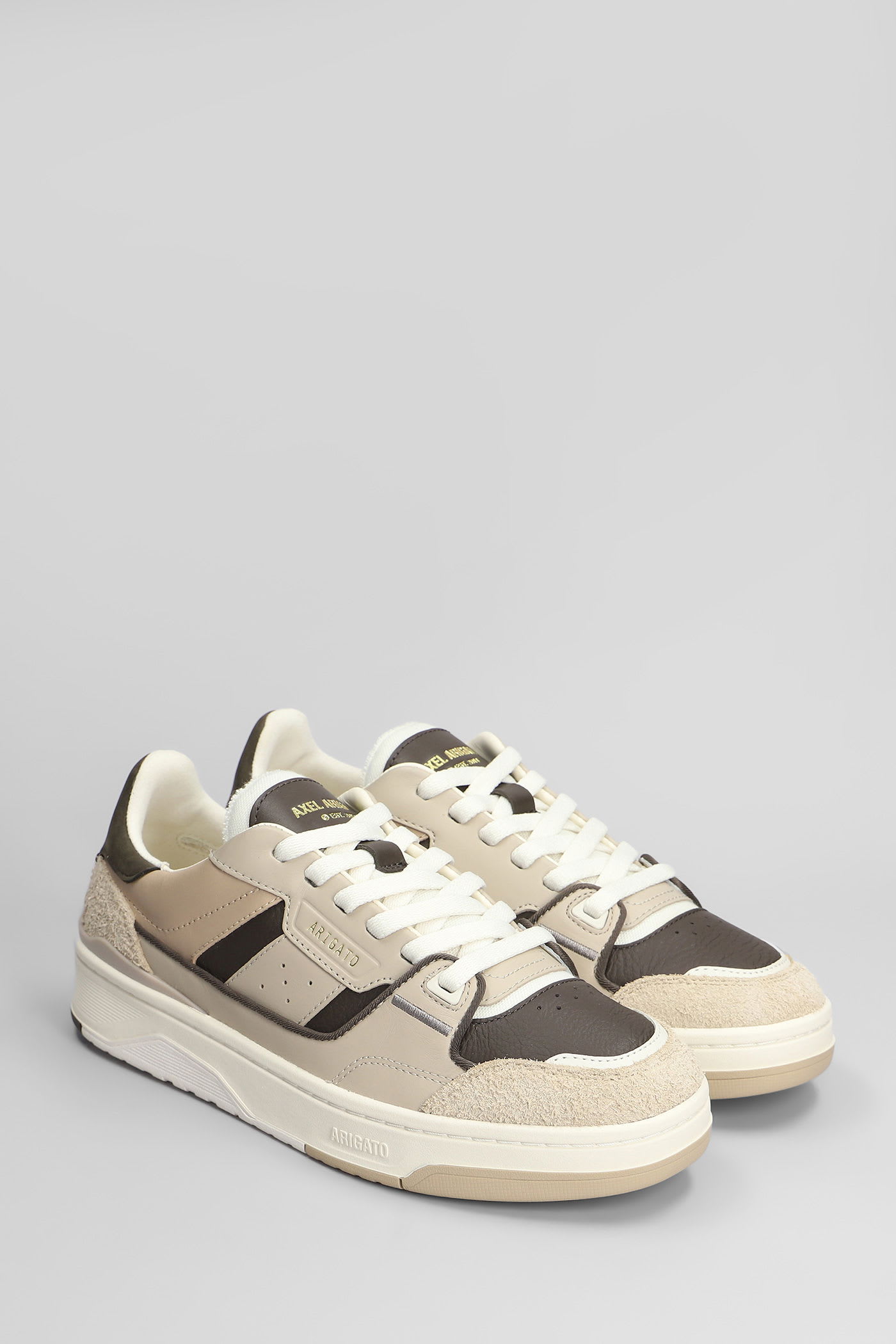 Axel Arigato Clay Sneaker Sneakers In Beige Leather In Sand