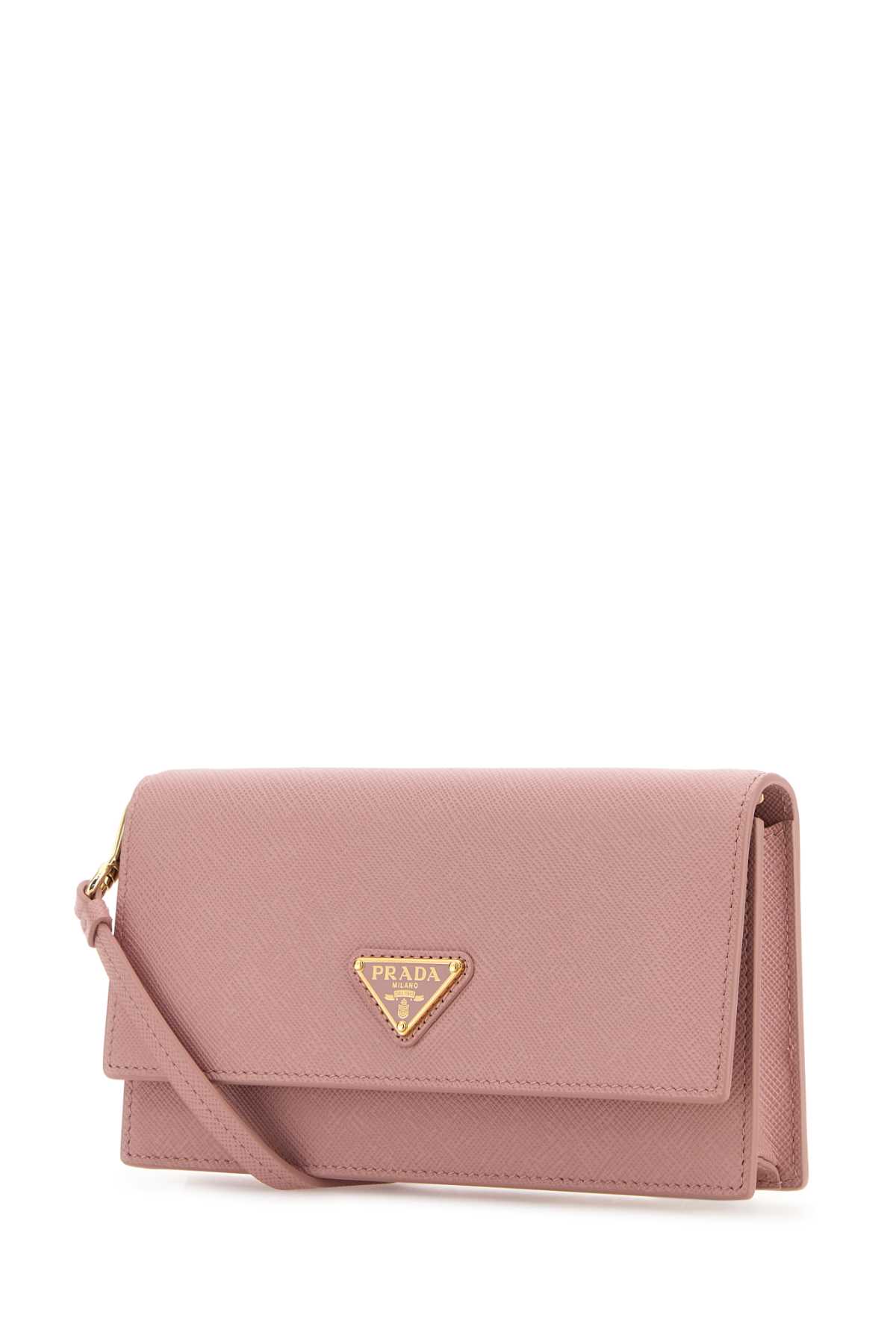 Prada Pink Leather Clutch In Pesco
