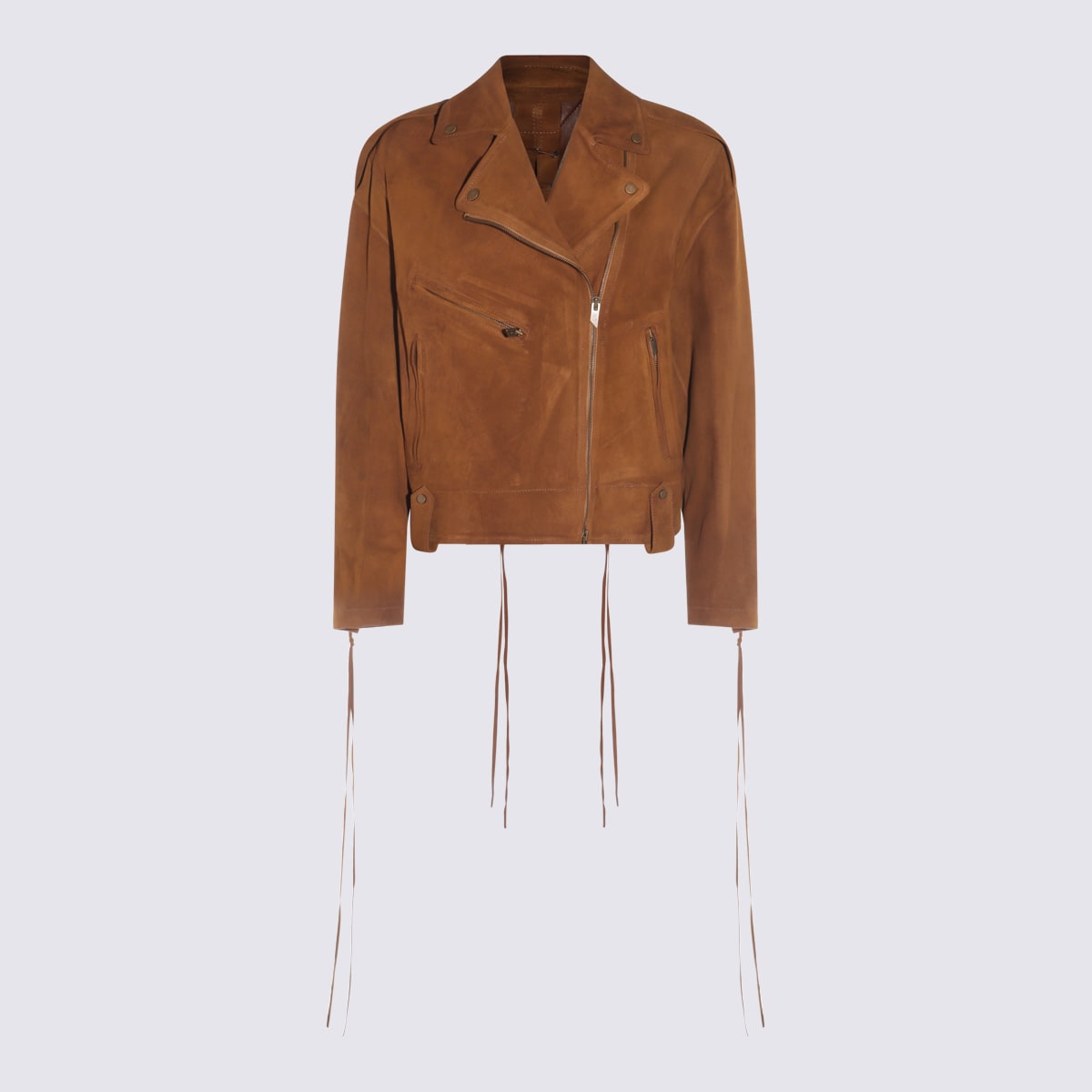 Dark Brown Leather Casual Jacket