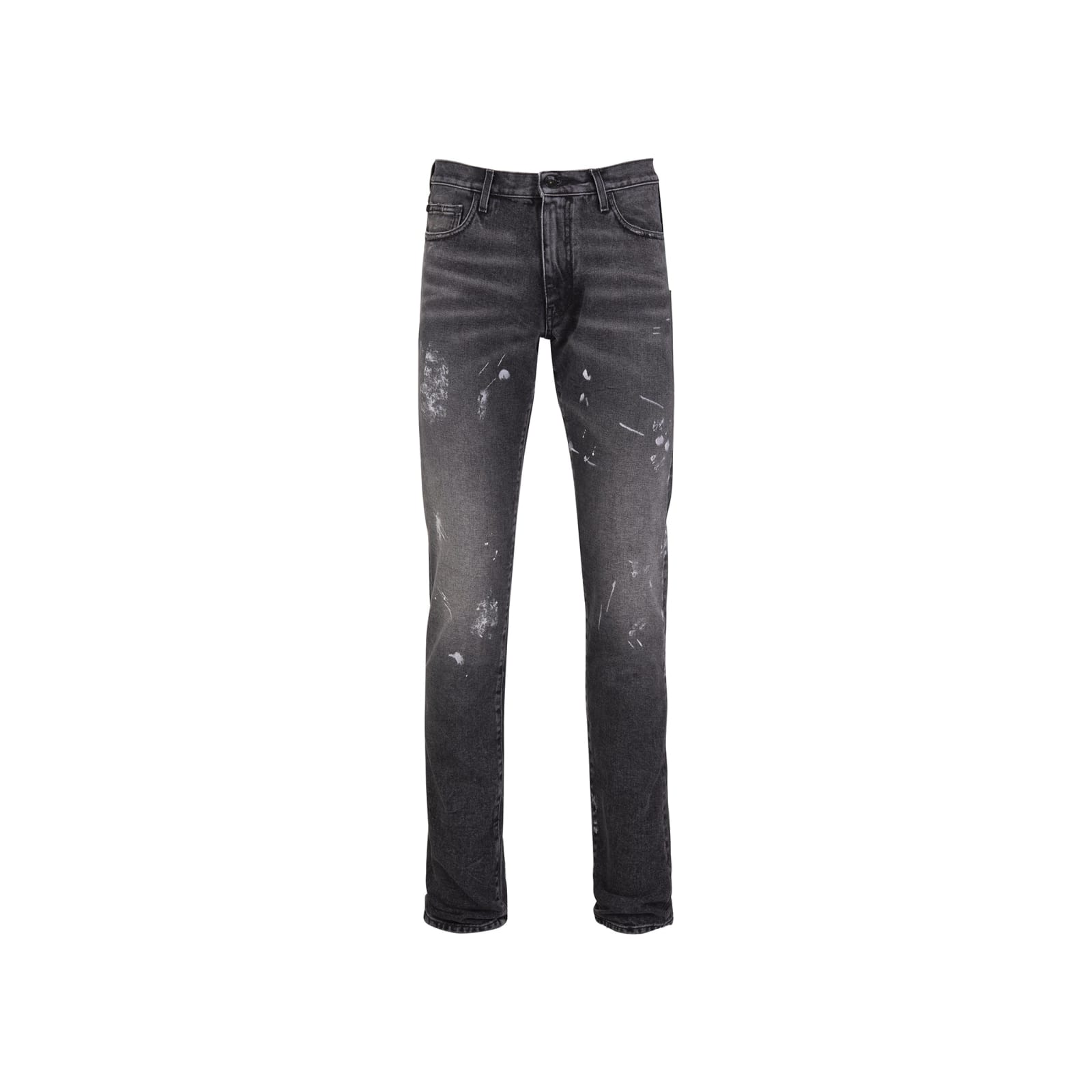 Shop Off-white Skinny Denim Jeans In Gray
