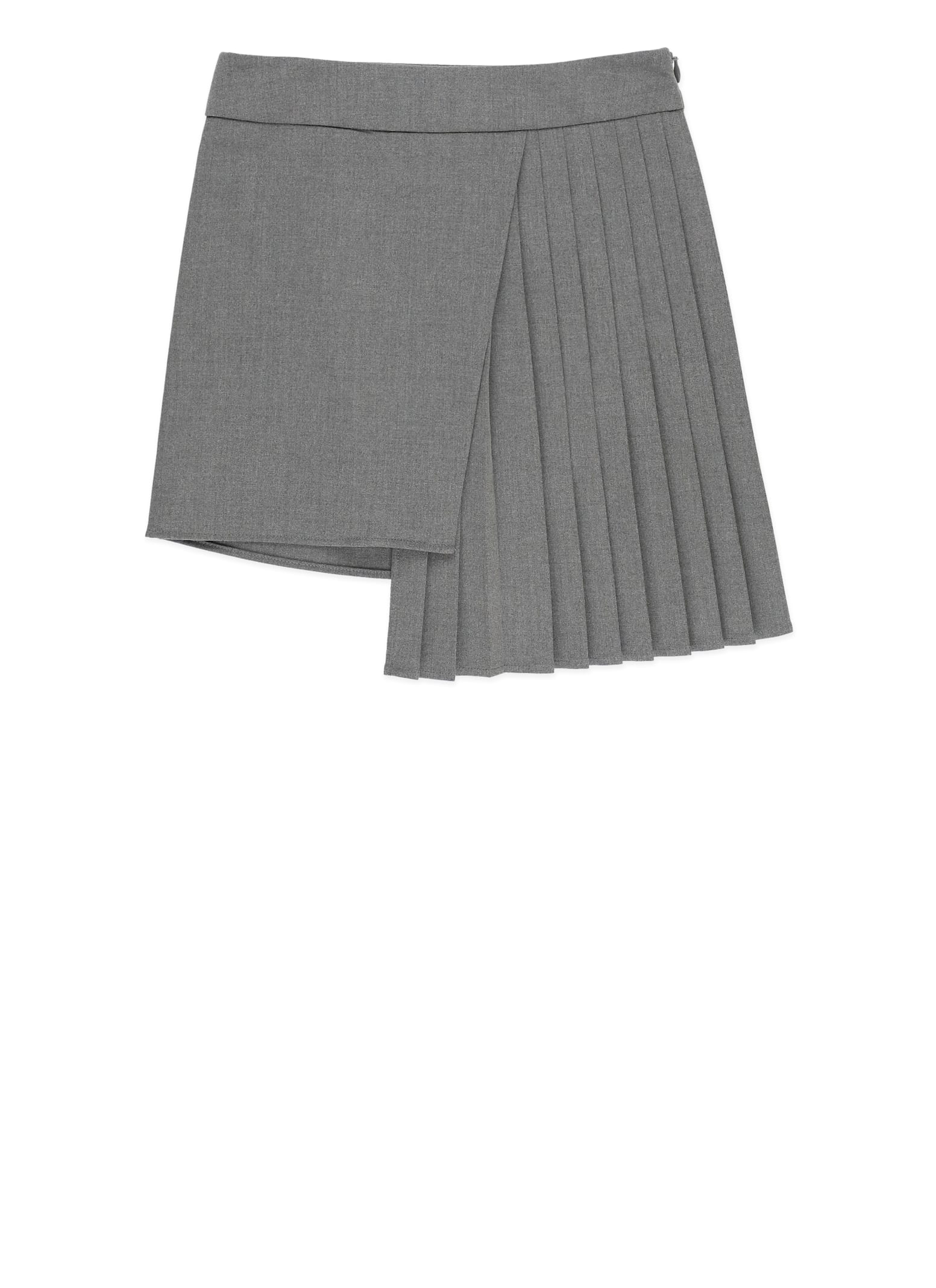 Twinset Kids' Skirt With Logo In Grey