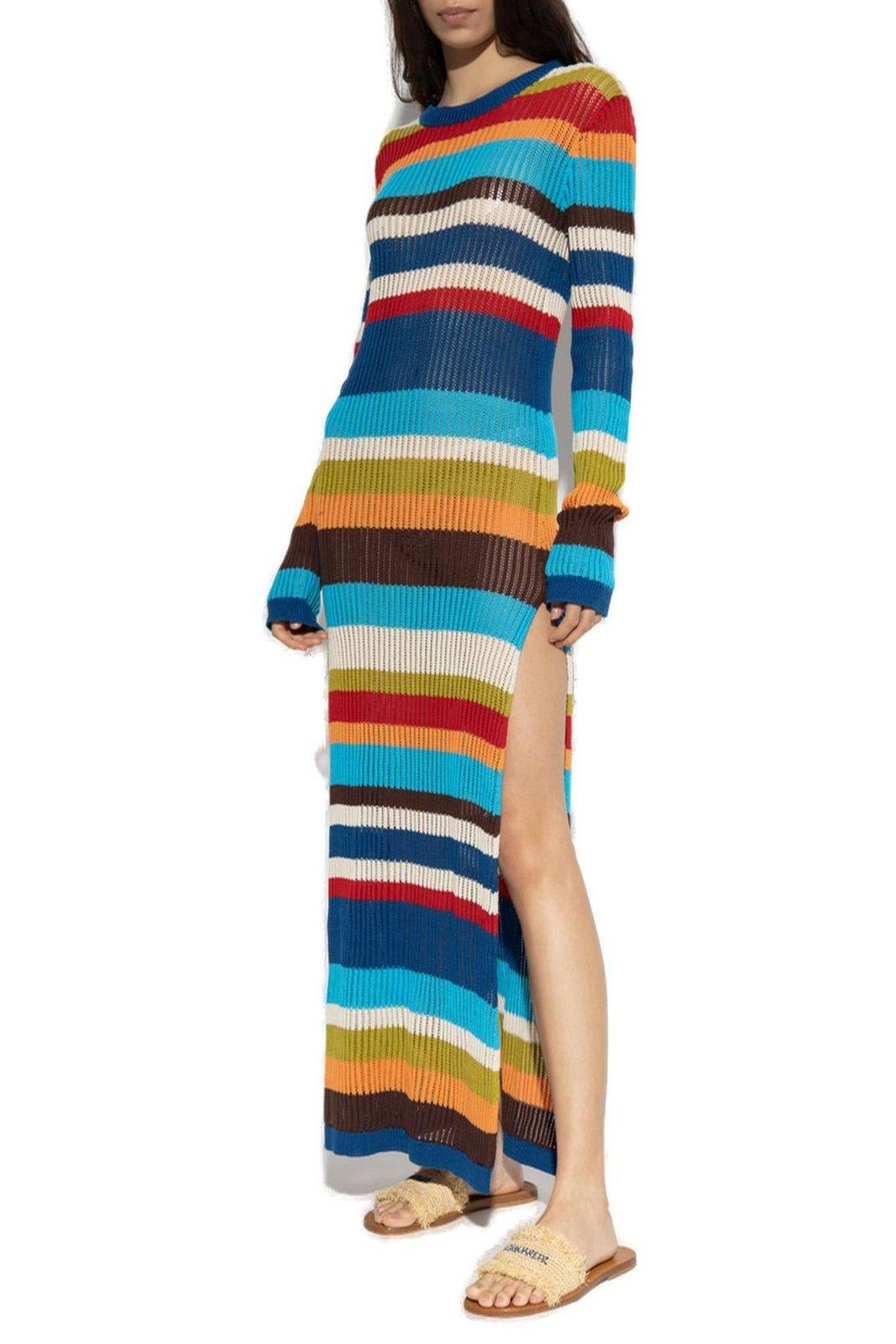 Shop Dsquared2 Summer Lovers Striped Knitted Dress