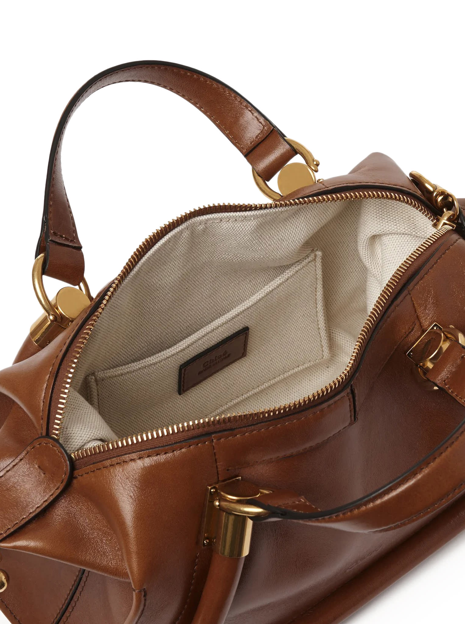 Shop Chloé Small Paraty 24 Bag In Shiny Leather