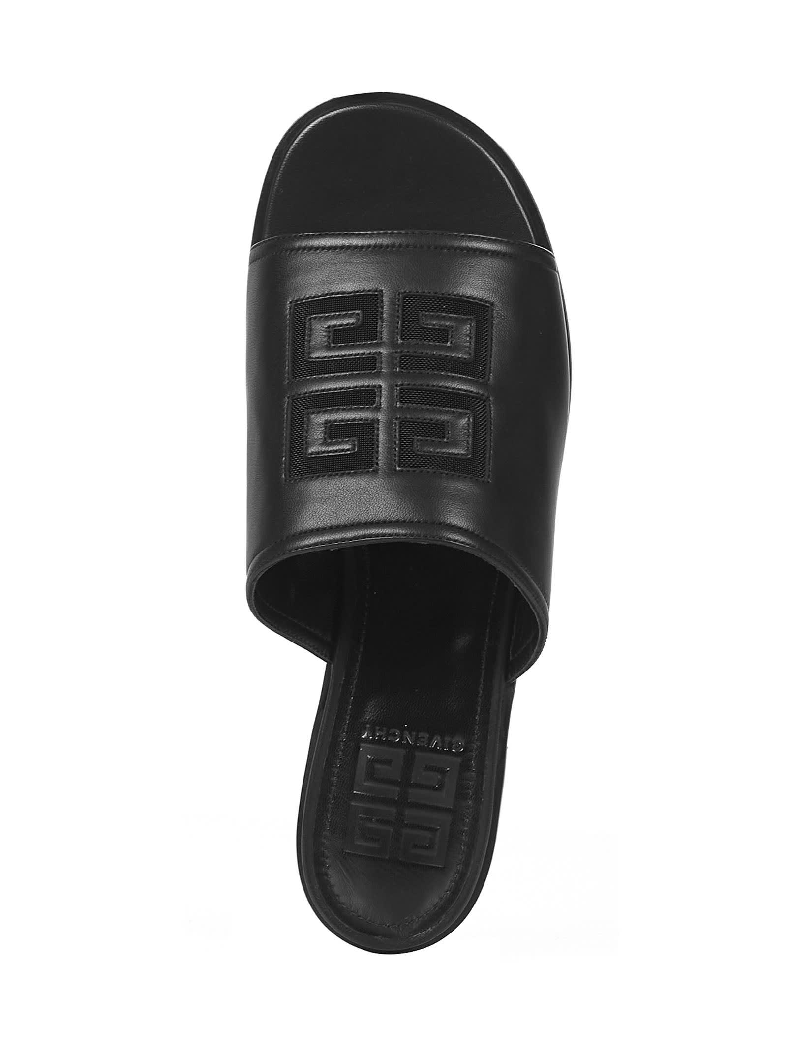 Shop Givenchy 4g Sandals In Black