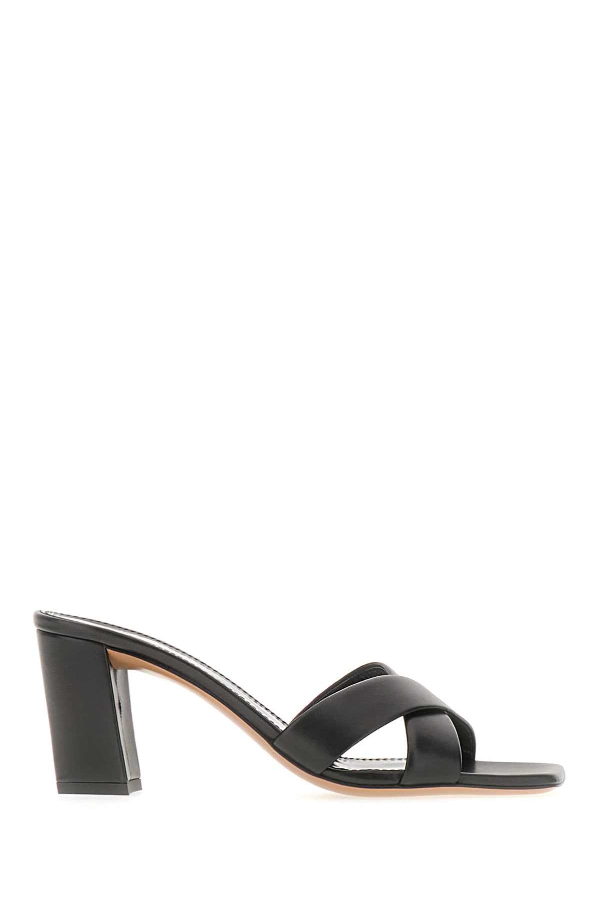 Paris Texas Black Leather Dafne Mules