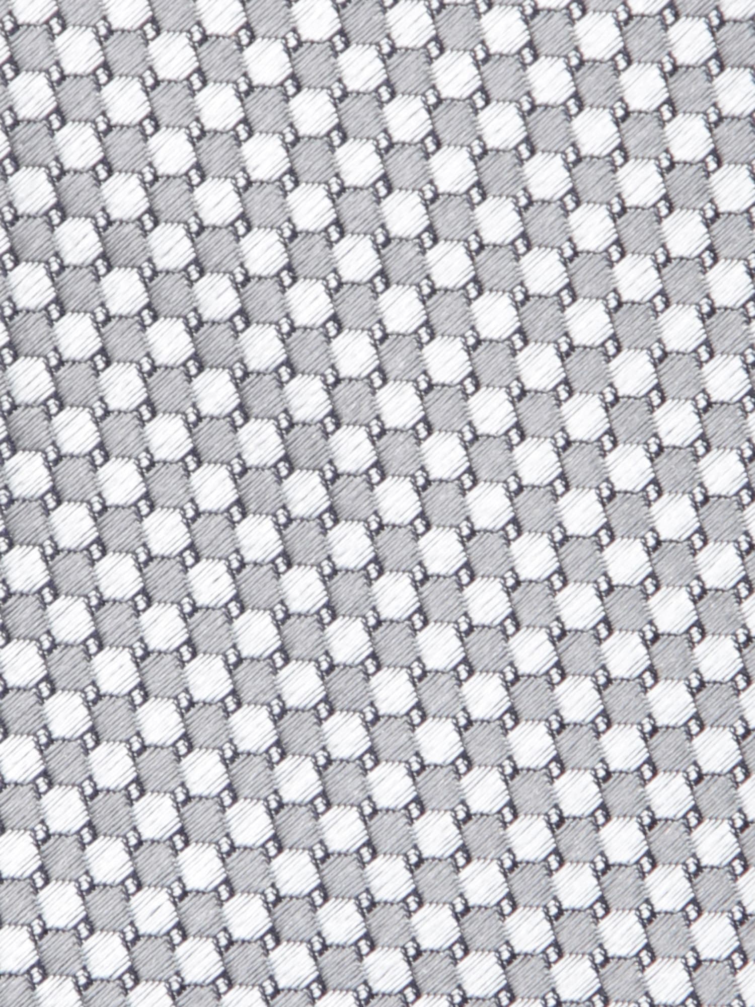 Canali Geometric Mini Pattern Grey Tie In Grey