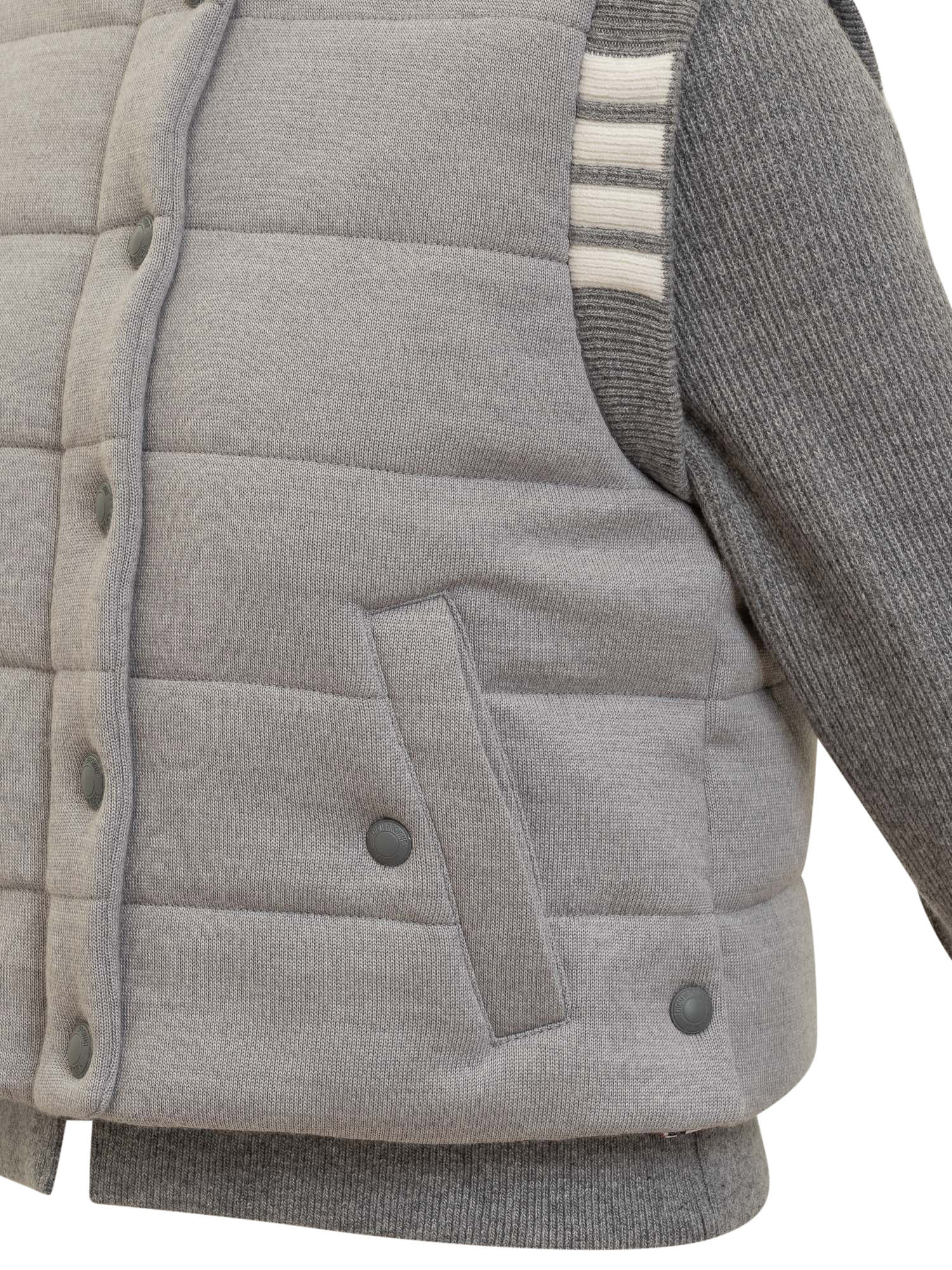Shop Thom Browne Reversible Jacket In Lt Grey