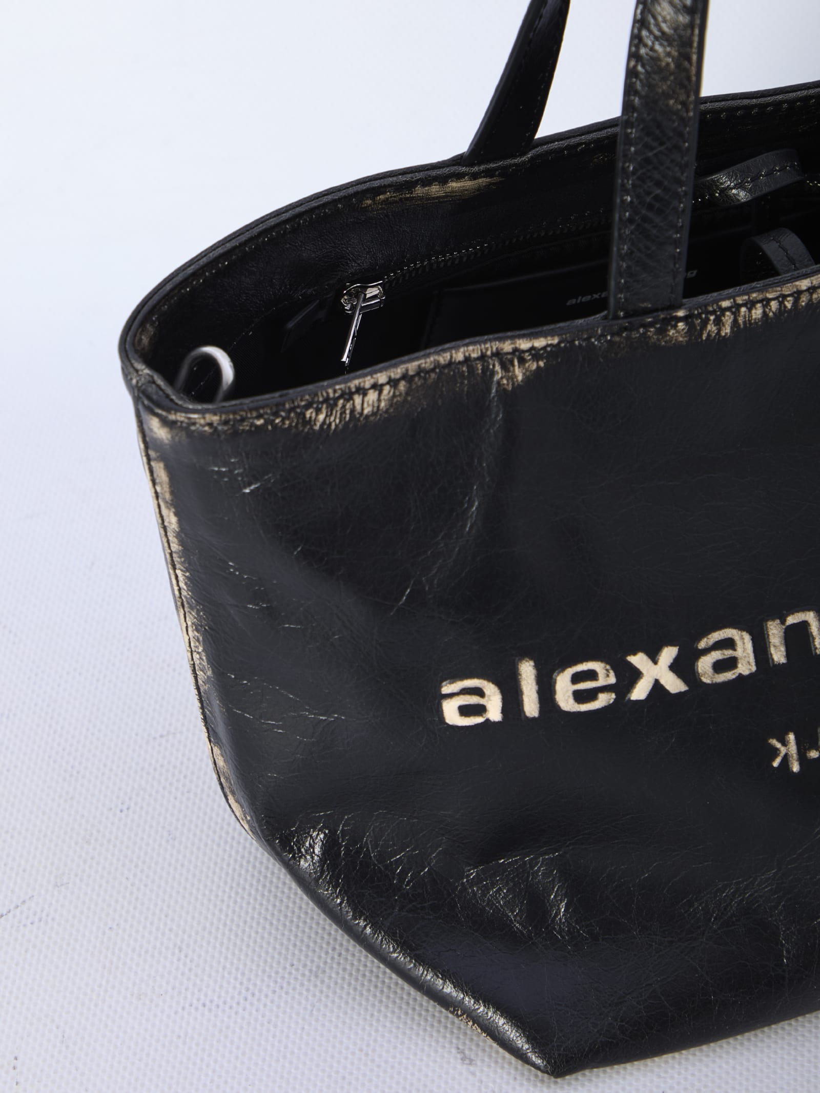 Shop Alexander Wang Small Tote Bag In Black