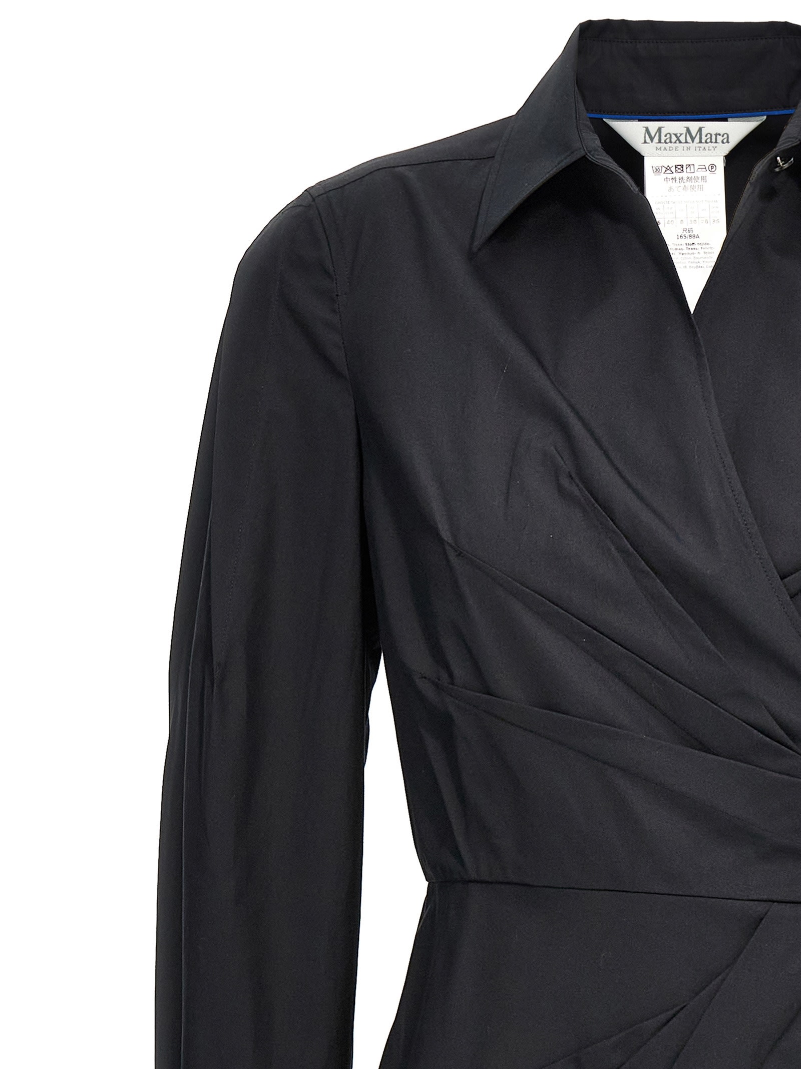 Shop Max Mara Agrume Dress In Black