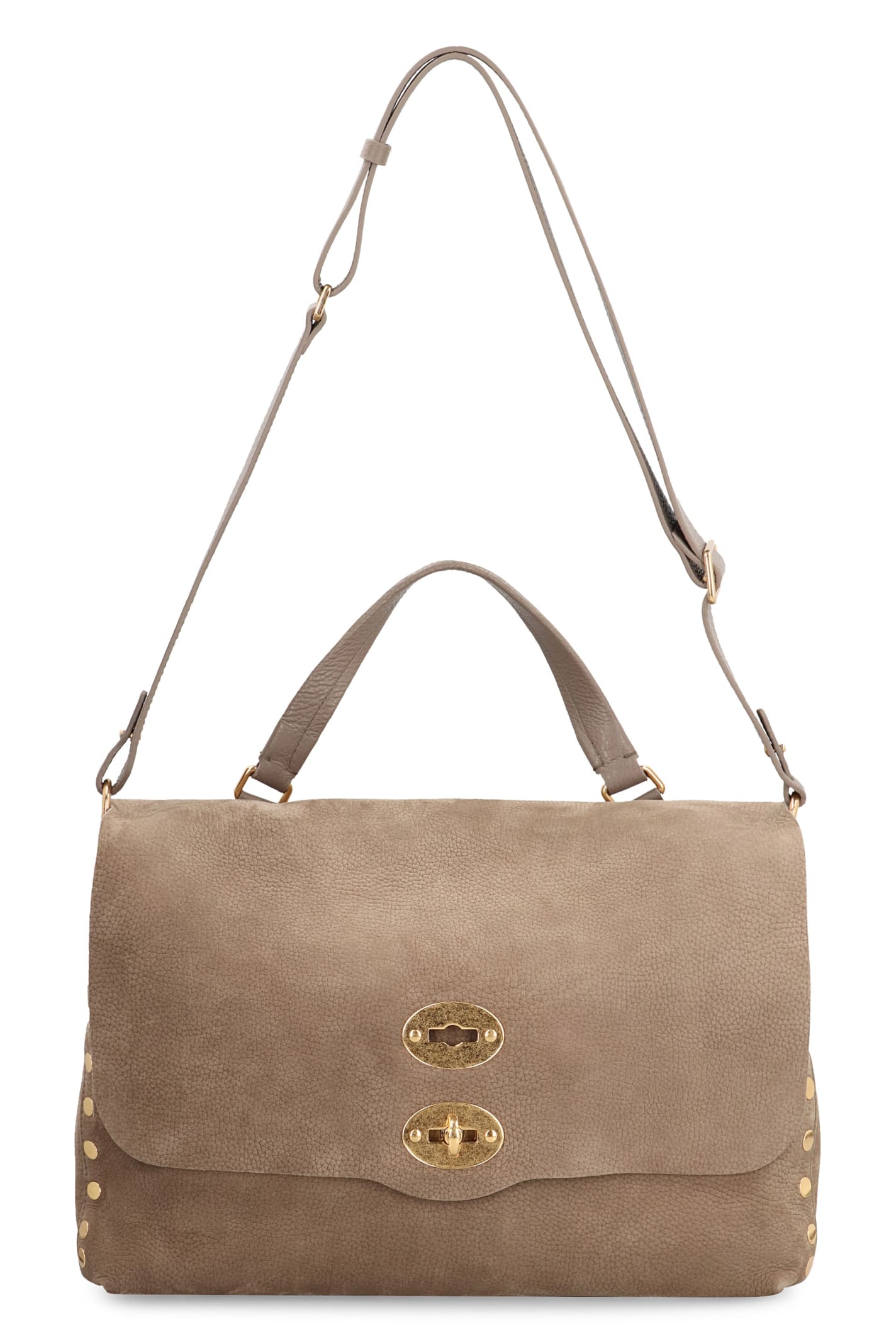 Shop Zanellato Postina M Leather Tote In Grey