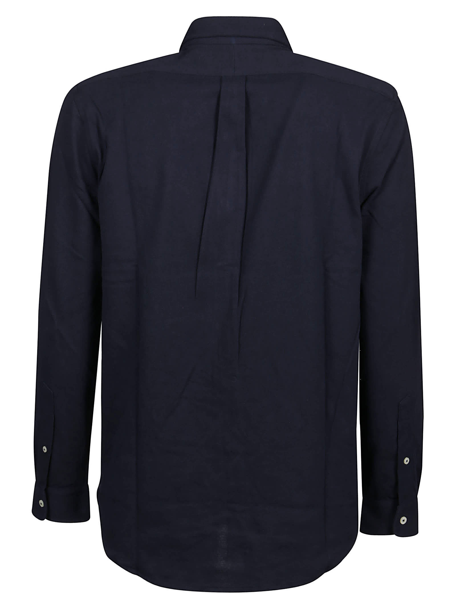Shop Polo Ralph Lauren Long Sleeve Shirt In Aviator Navy