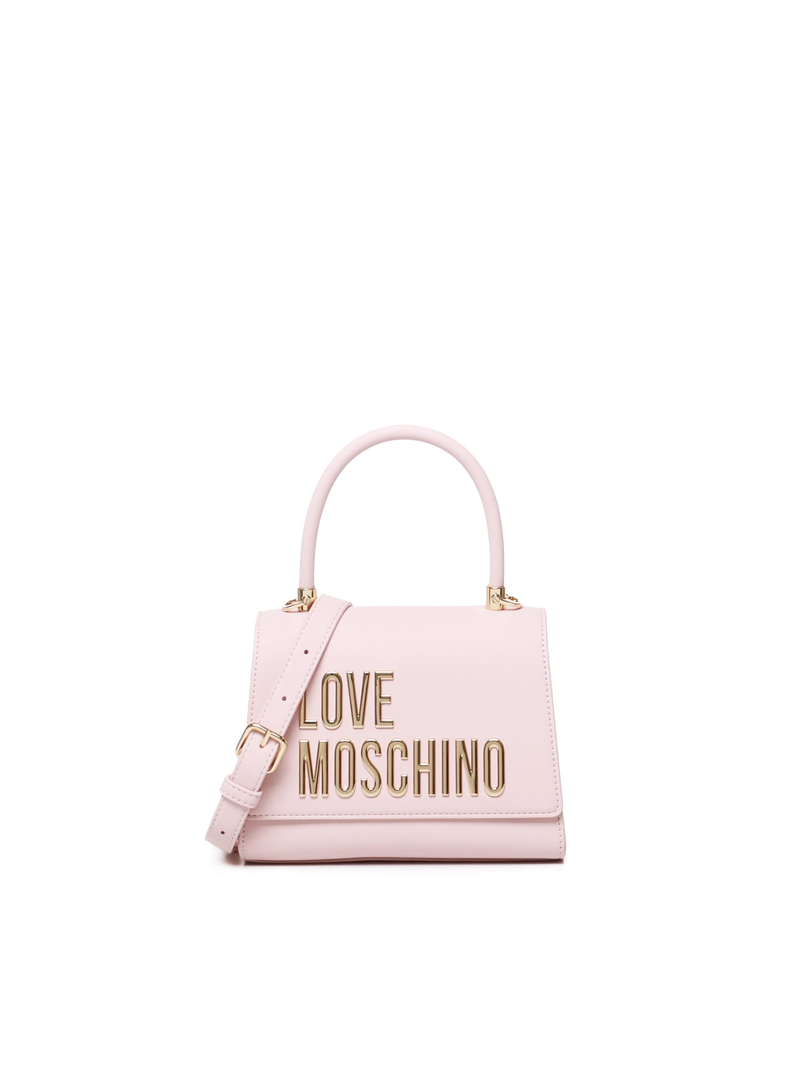 Shop Love Moschino Ecoleather Handbag In Pink