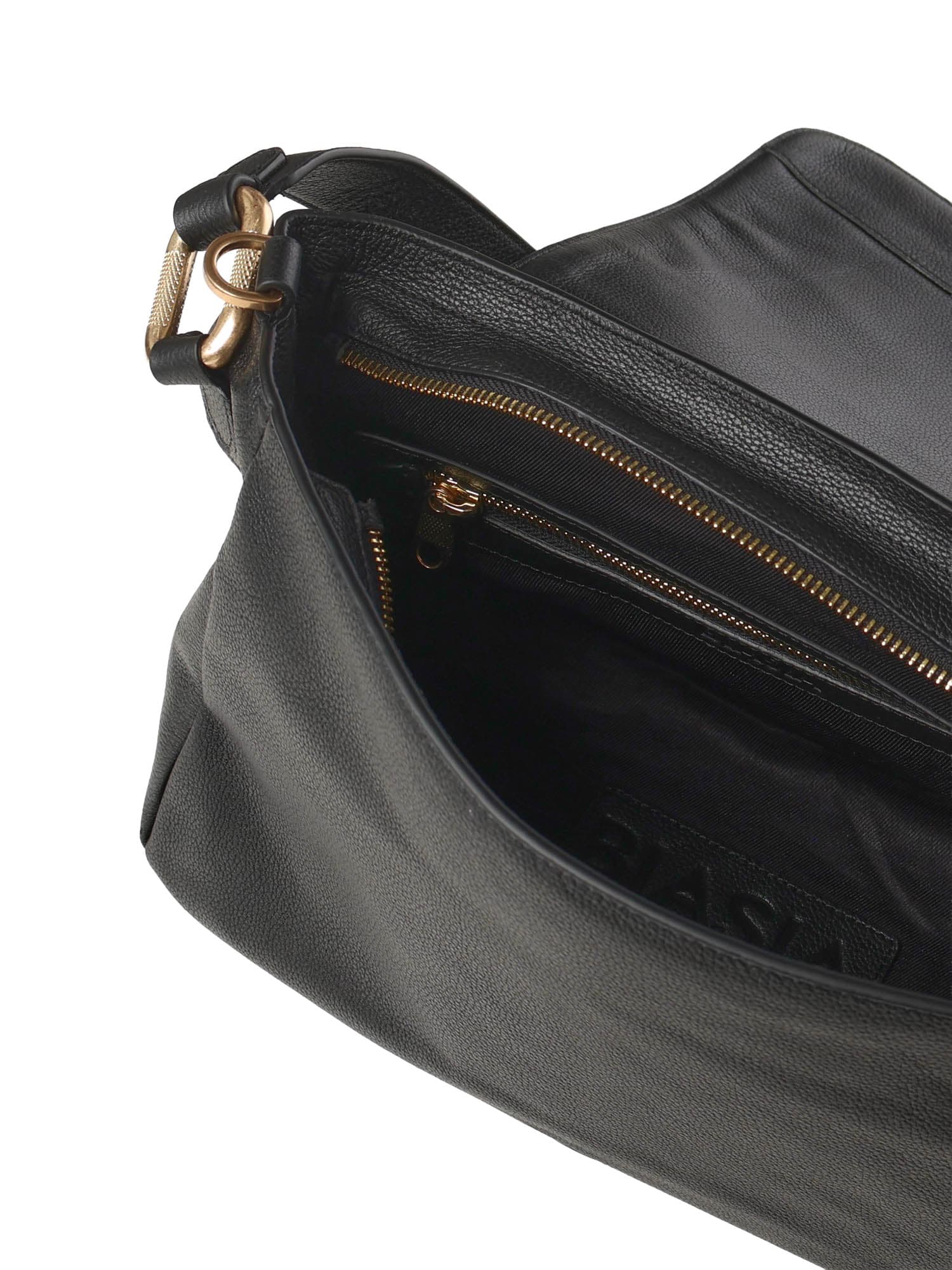 Biasia Noveau Leather Shoulder Bag In Black