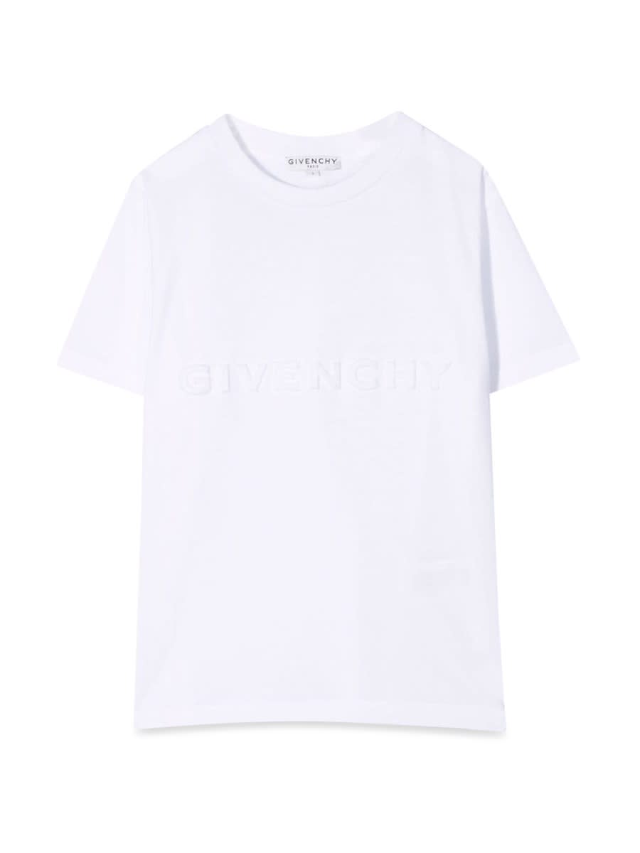 Givenchy Kids Kids Branded Cotton Tee In White
