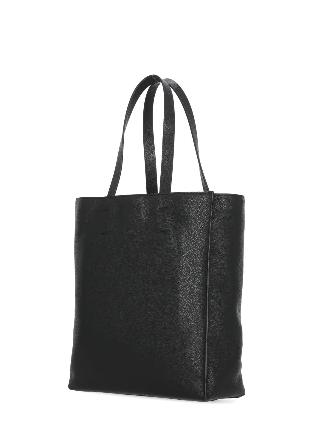 Marni Large Museo Calf Leather Tote Bag In Black