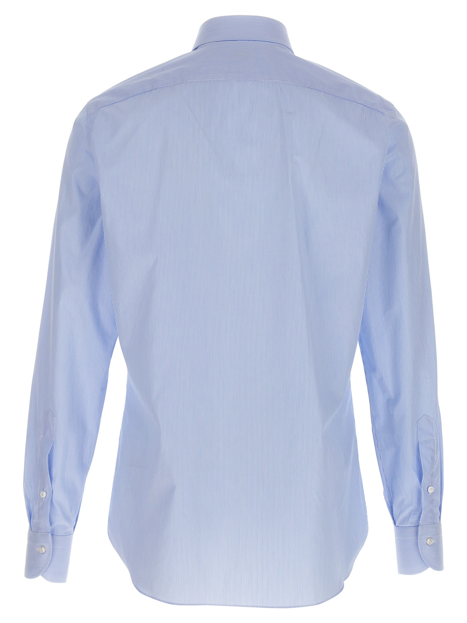 Borriello Napoli Long-sleeved Shirt In Light Blue