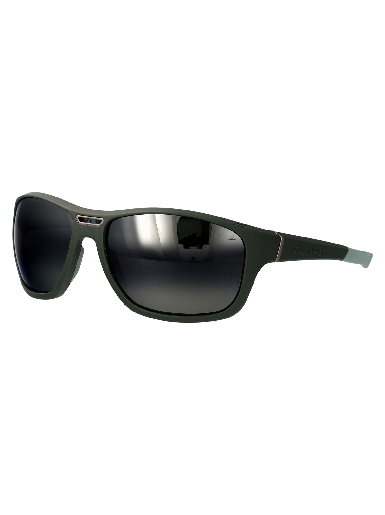 Vuarnet Squared Sunglasses Vu40021 U 97 D In Matte Green Grey