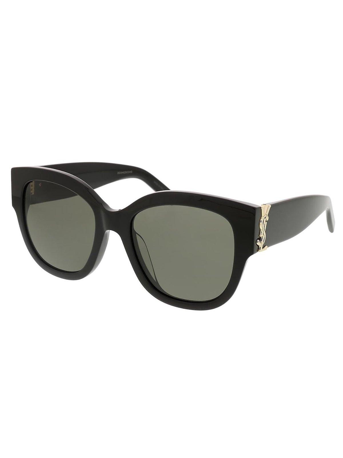 Saint Laurent Square Frame Sunglasses In Black
