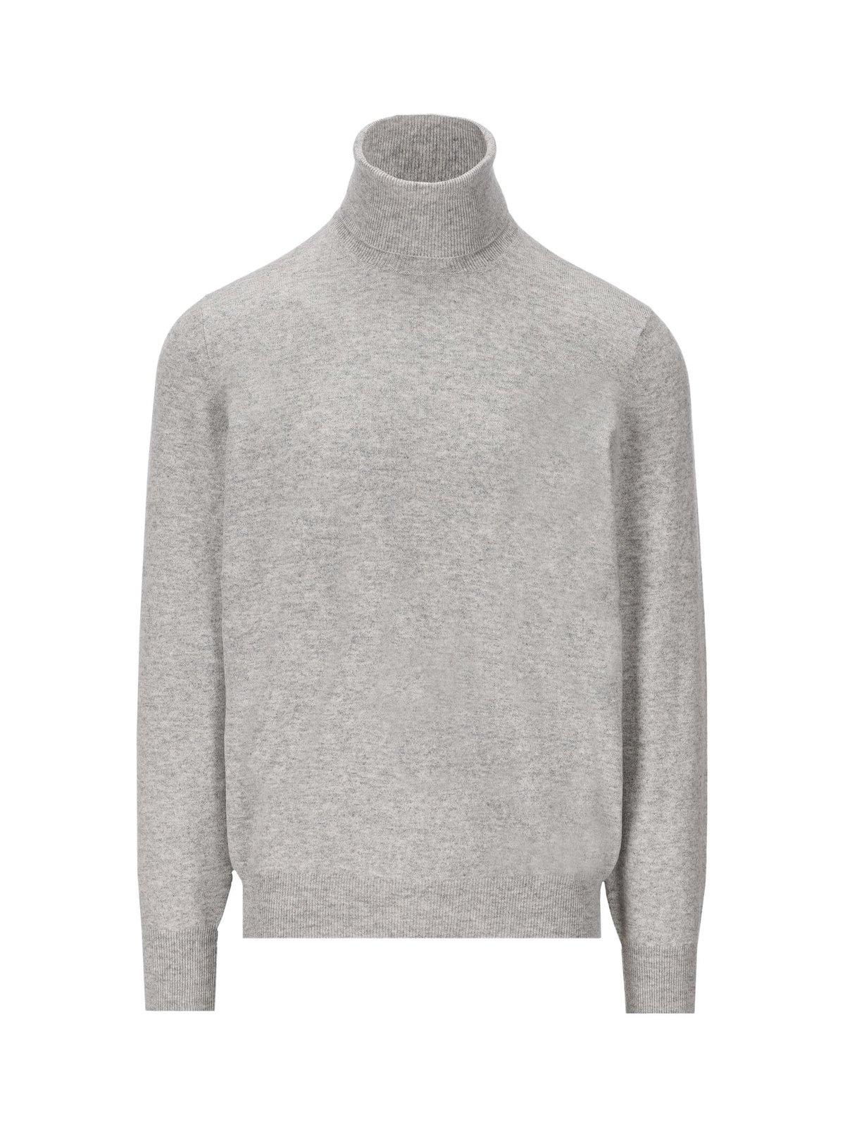 Shop Brunello Cucinelli Turtleneck Jumper In Ciottolo