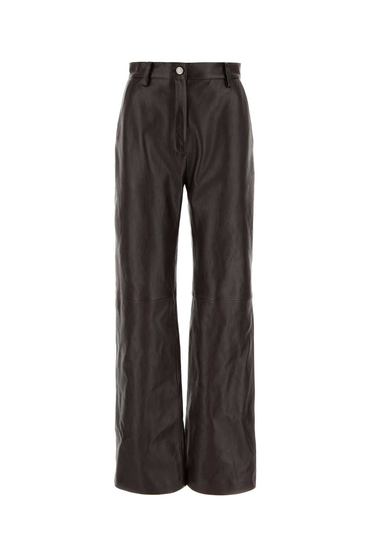 Dark Brown Leather Pant