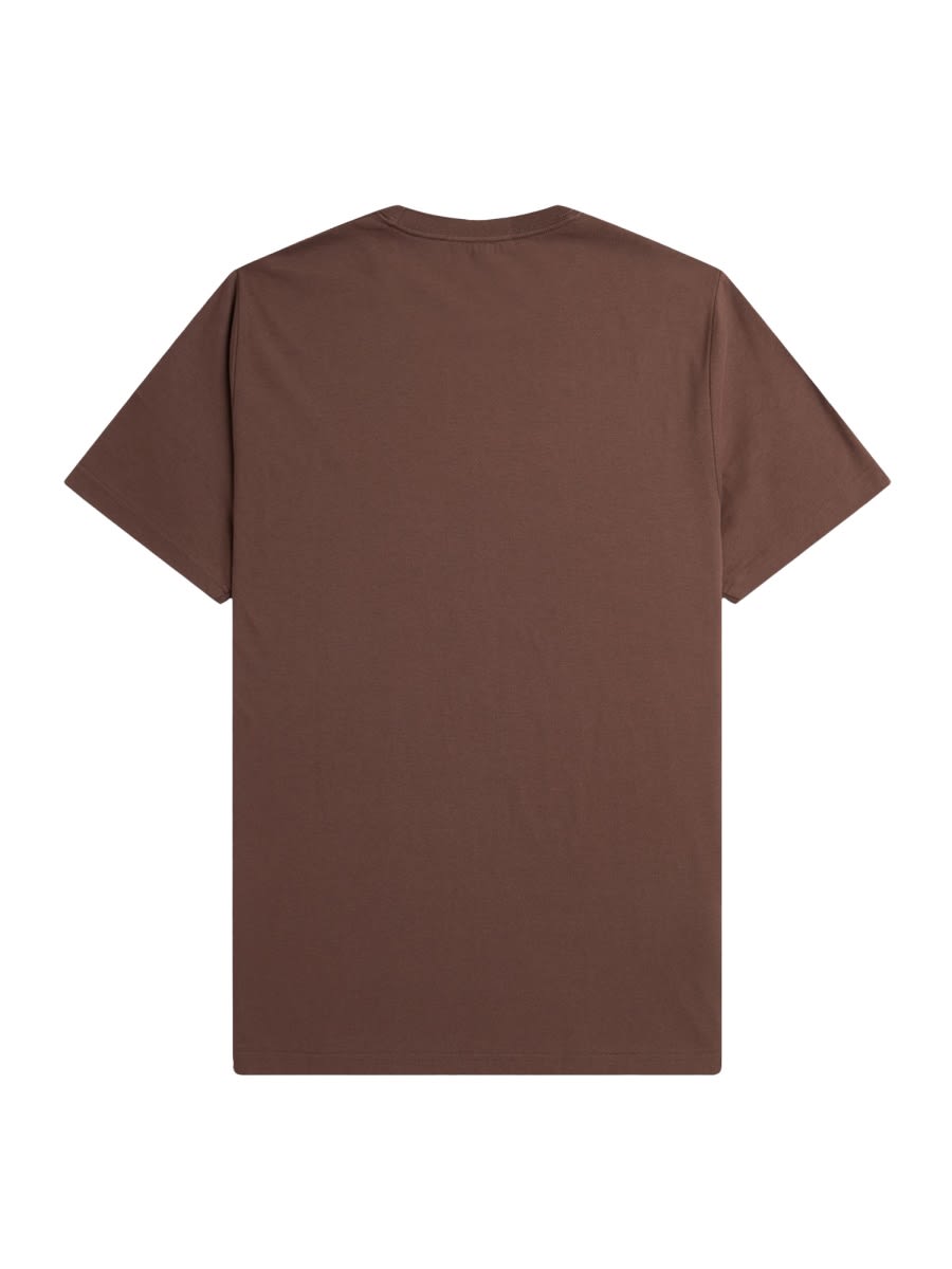Shop Fred Perry T-shirt With Logo In Brown