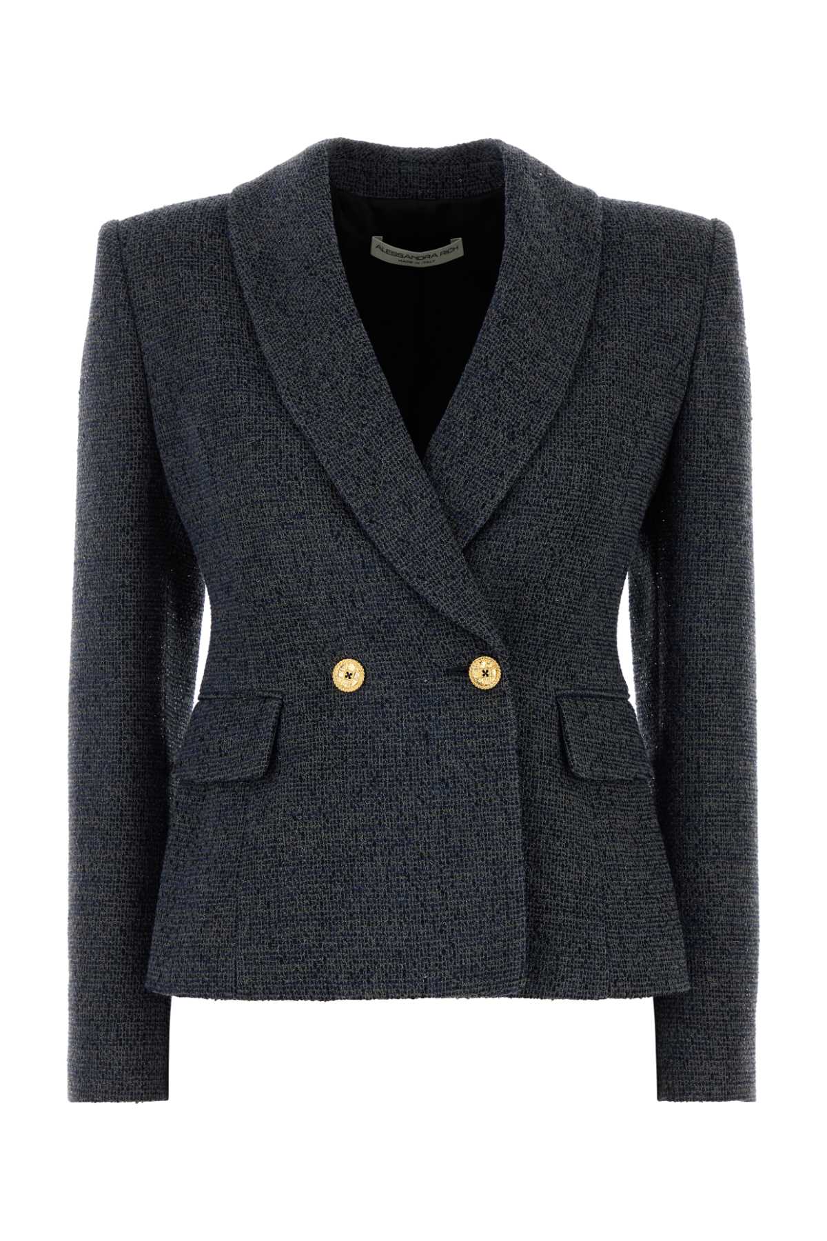 Embroidered Tweed Blazer