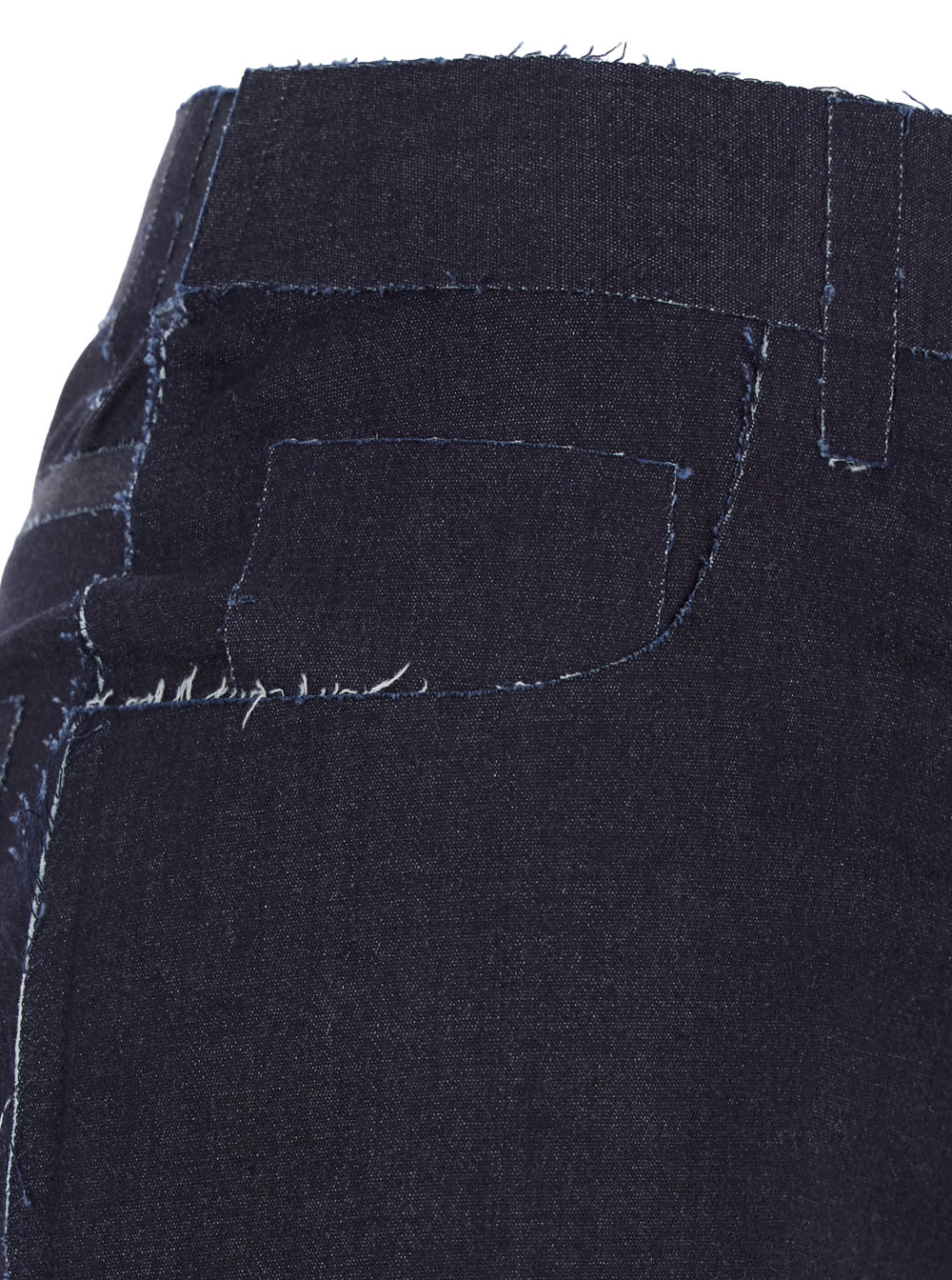 Marni Black Jeans With Tareped Leg And Raw-cut Finish In Denim Woman In Black
