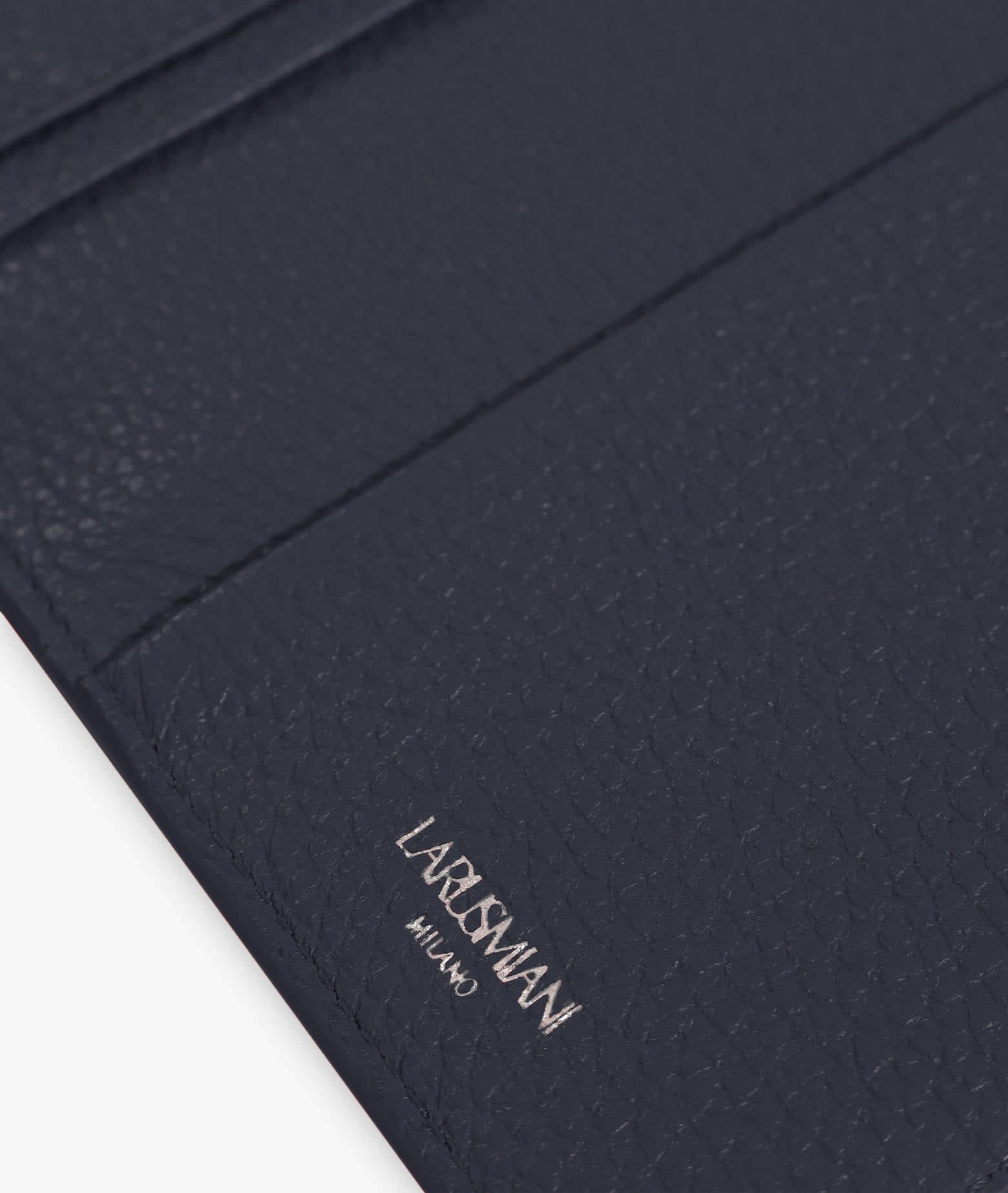 Larusmiani Vertical Card Holder St.moritz Wallet In Blue