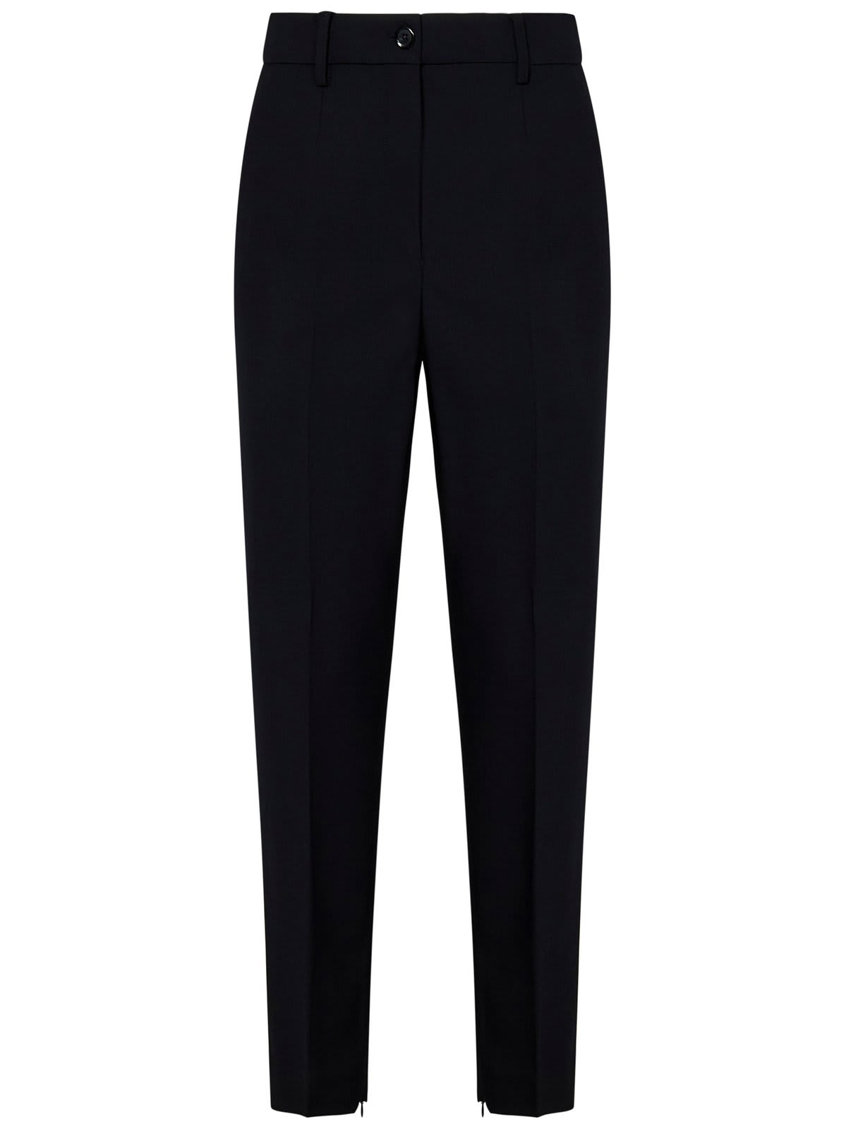 Shop Pinko Palau Tapered Leg Trousers In Black