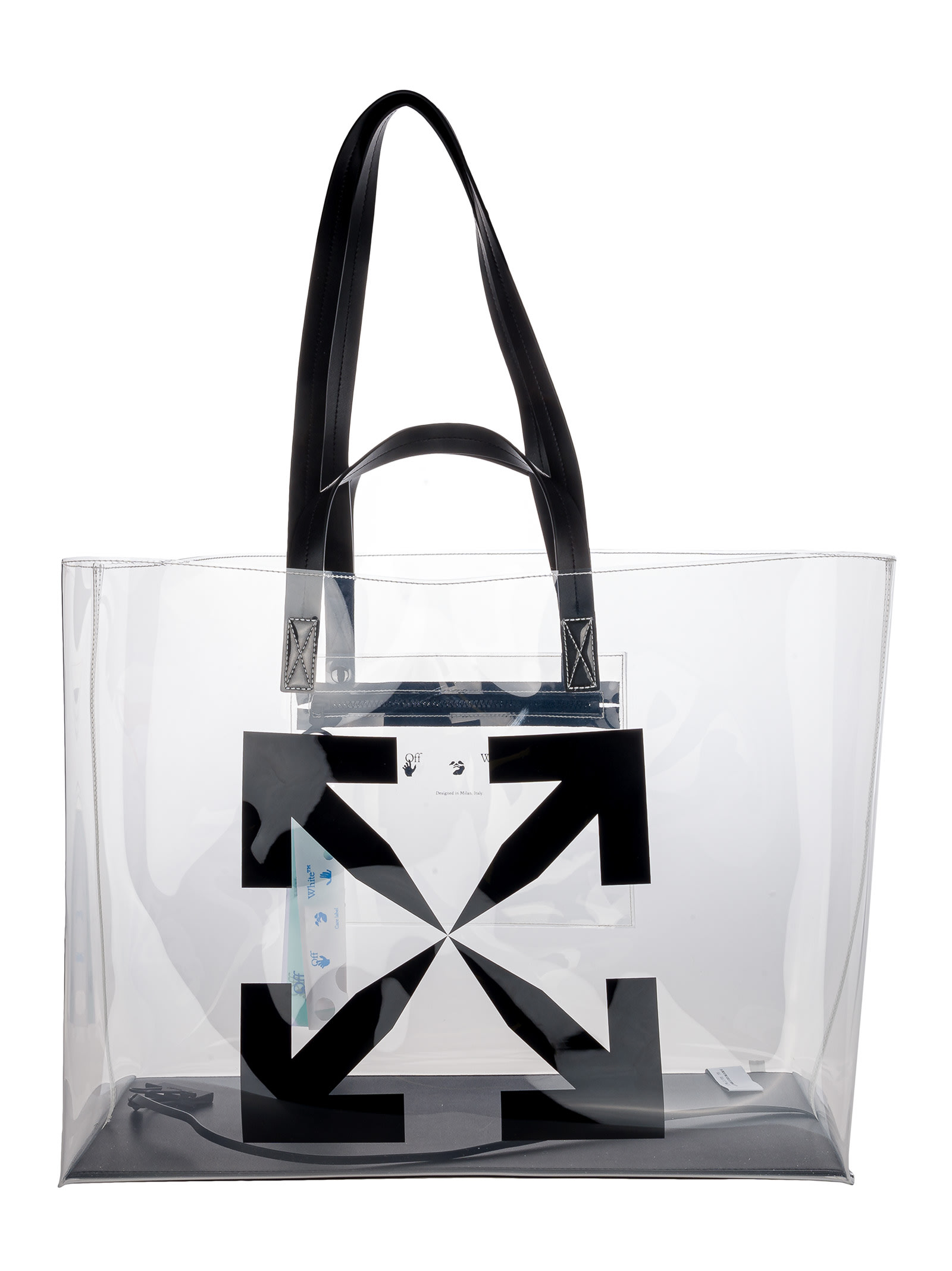 OFF-WHITE OFF WHITE LARGE ARROW TOTE BAG,OMNA162S21PLA0010010