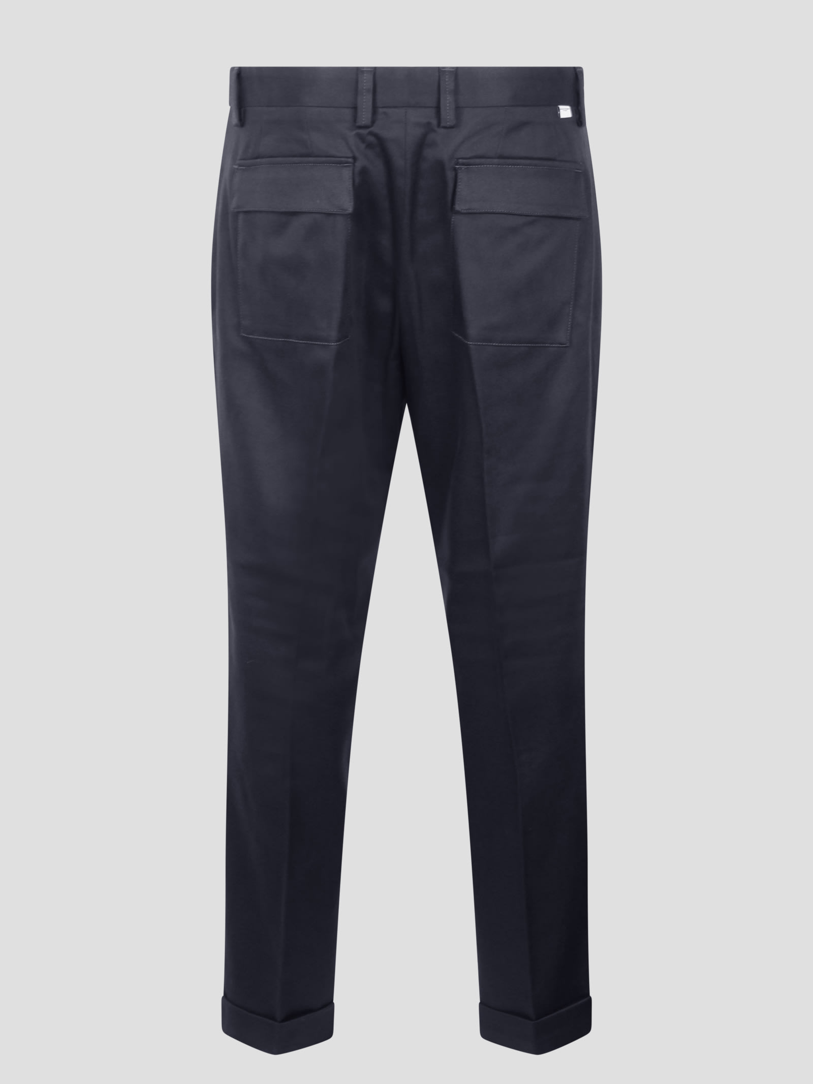 Shop Paolo Pecora Straight Trousers In Black