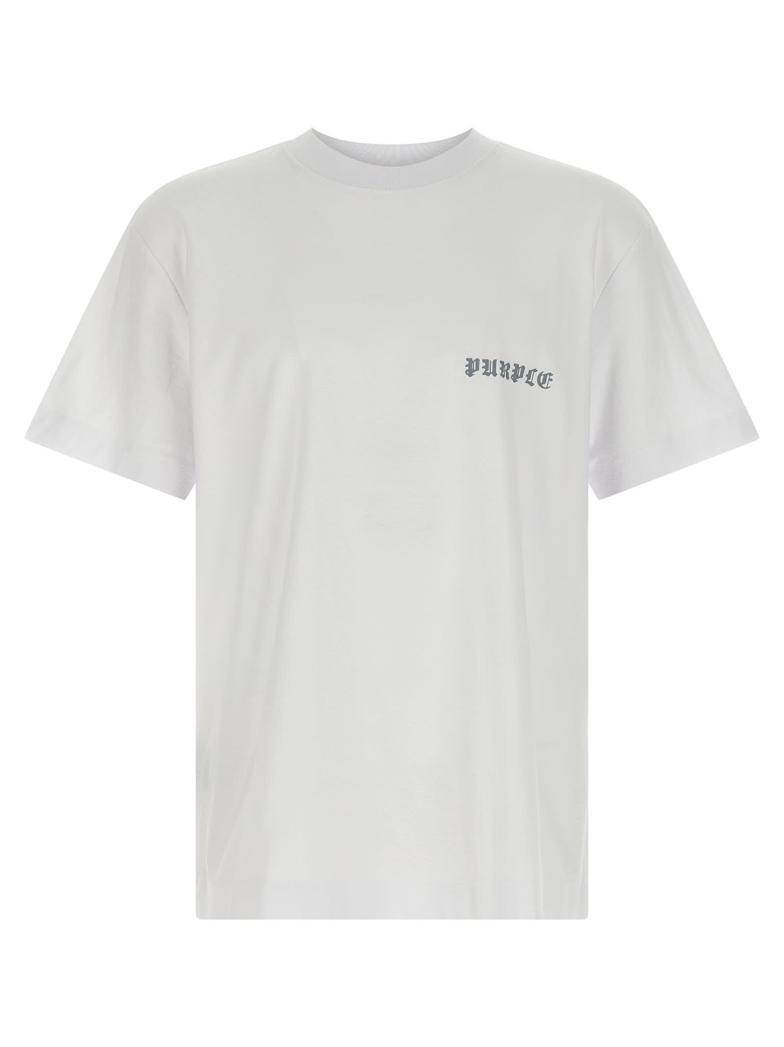 Purple Brand Printed T-shirt In White