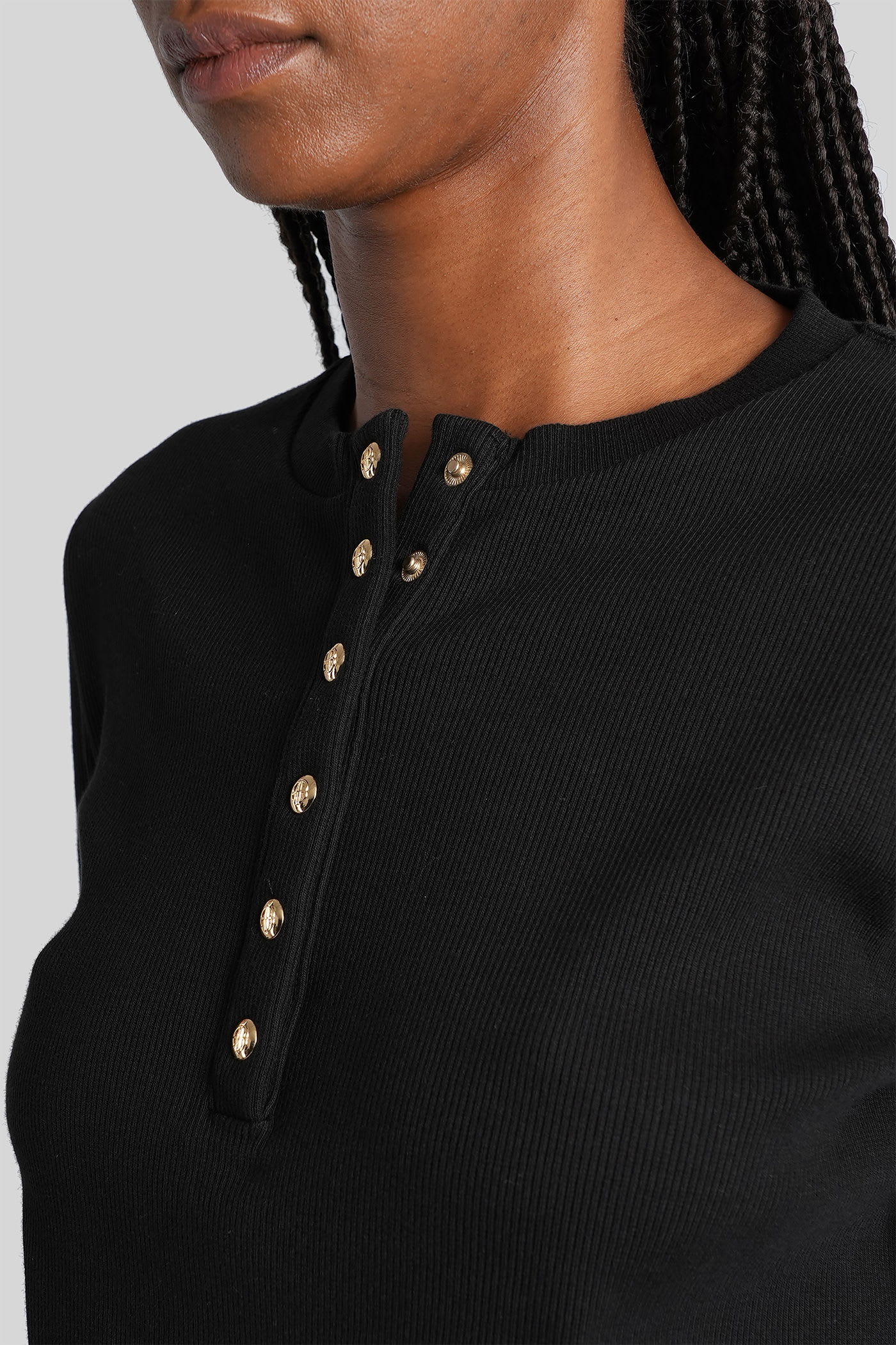 Anine Bing Alessia Topwear In Black Cotton In Black
