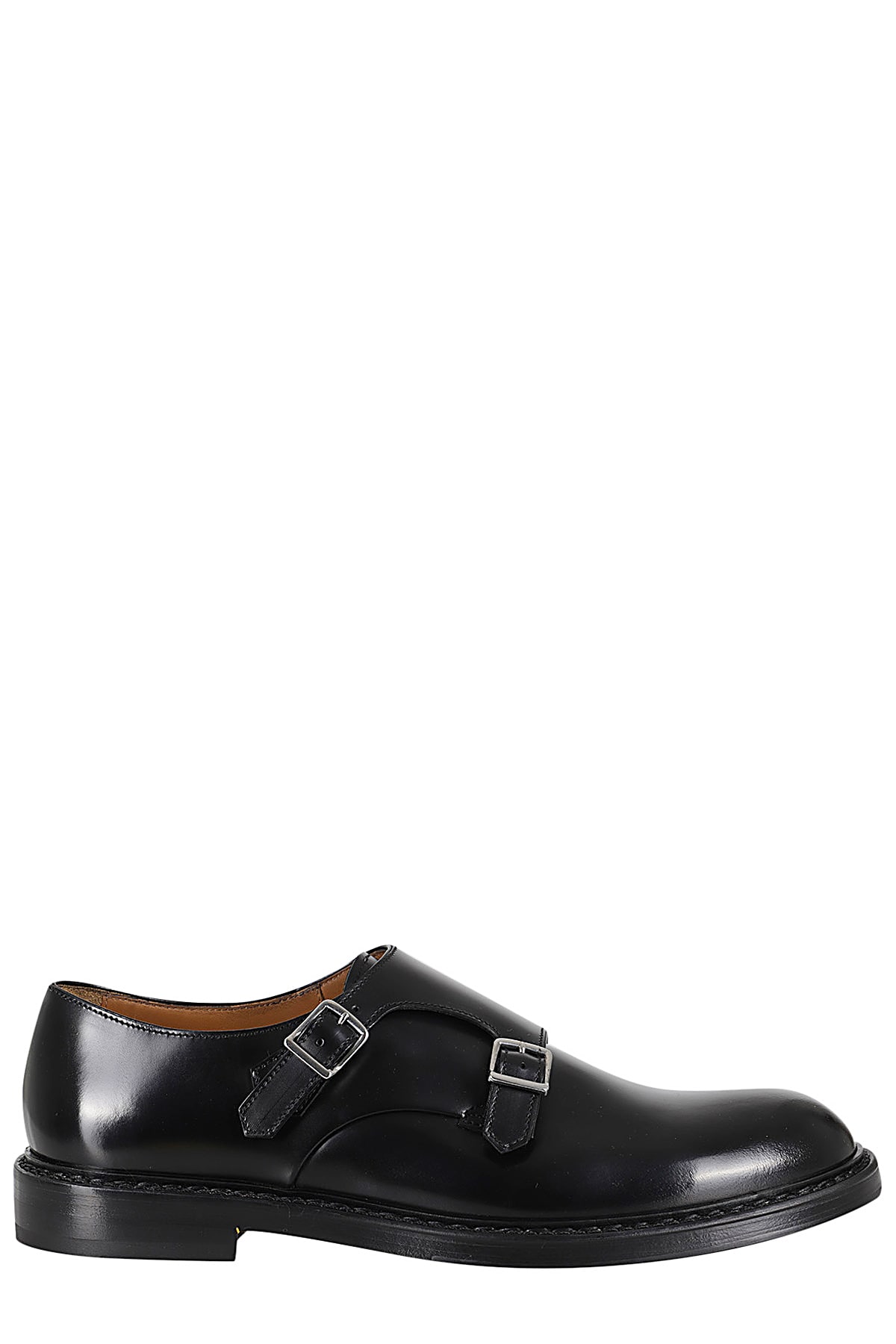 Shop Doucal's Double Buckle Horse In Nero