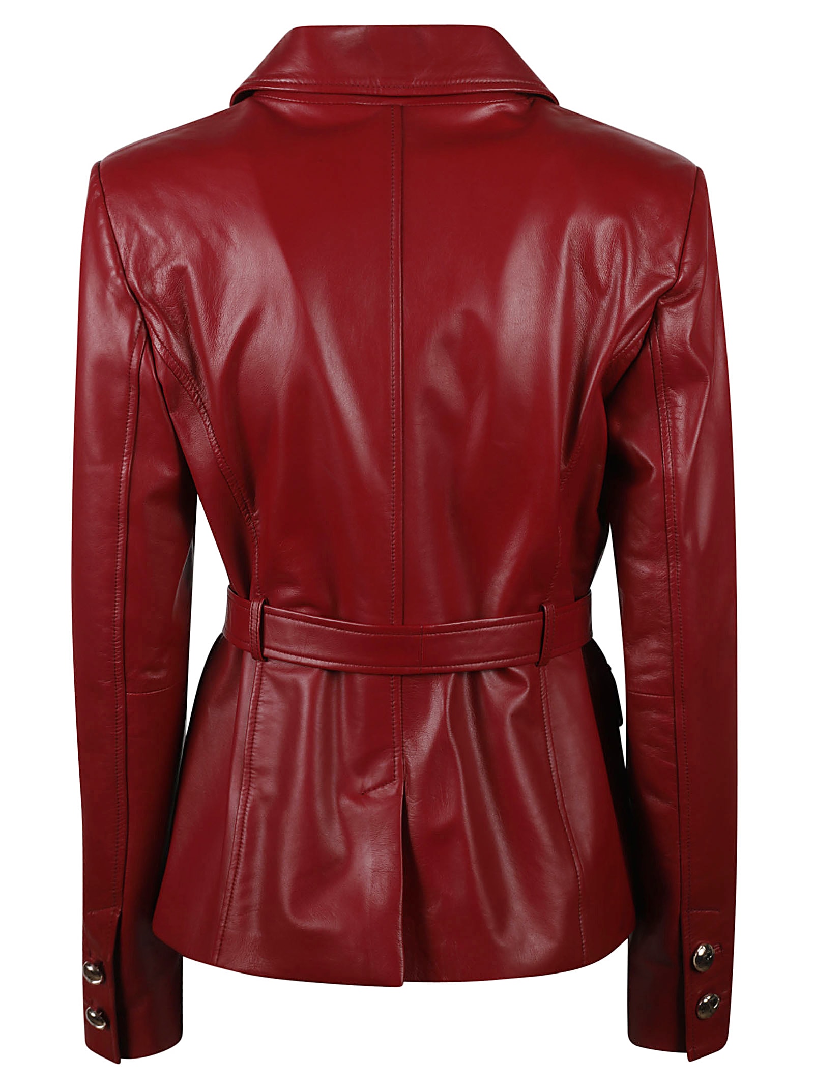 Shop Blugirl Belted Jacket In Cherry