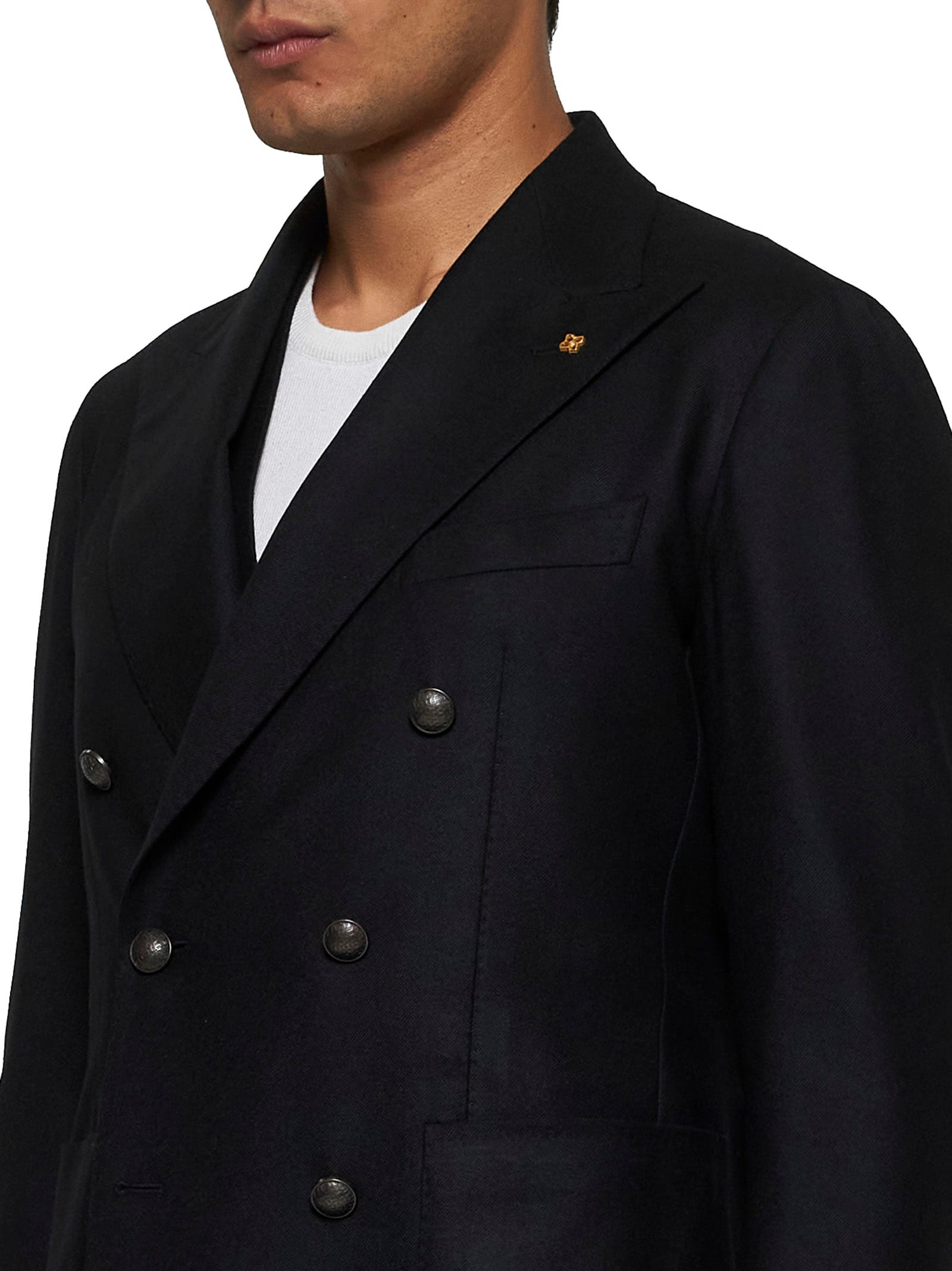 Shop Tagliatore Blazer In Black