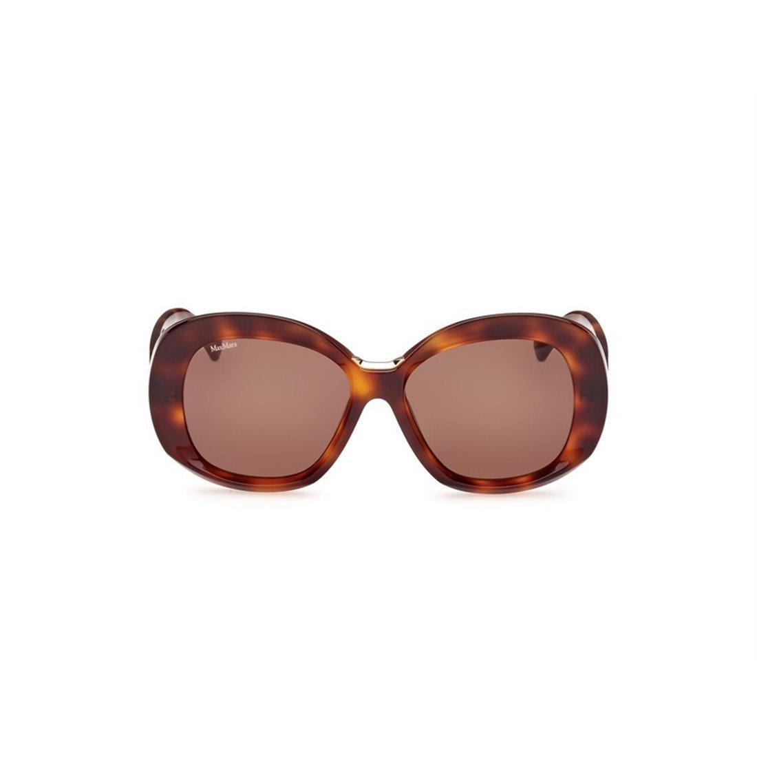 Shop Max Mara Butterfly Frame Sunglasses In 52e