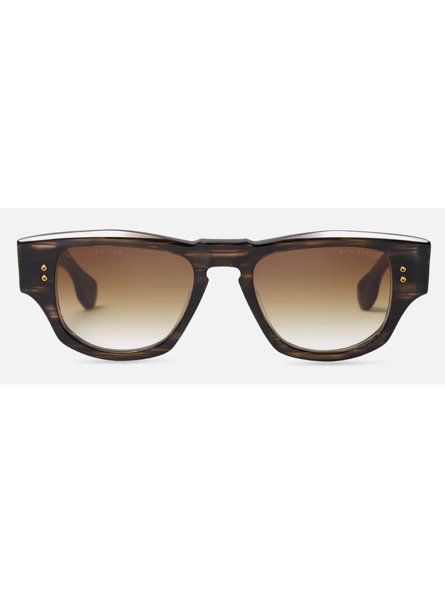 Shop Dita Dts723/a/02 Bantos Sunglasses In Burnt Timber W/brown