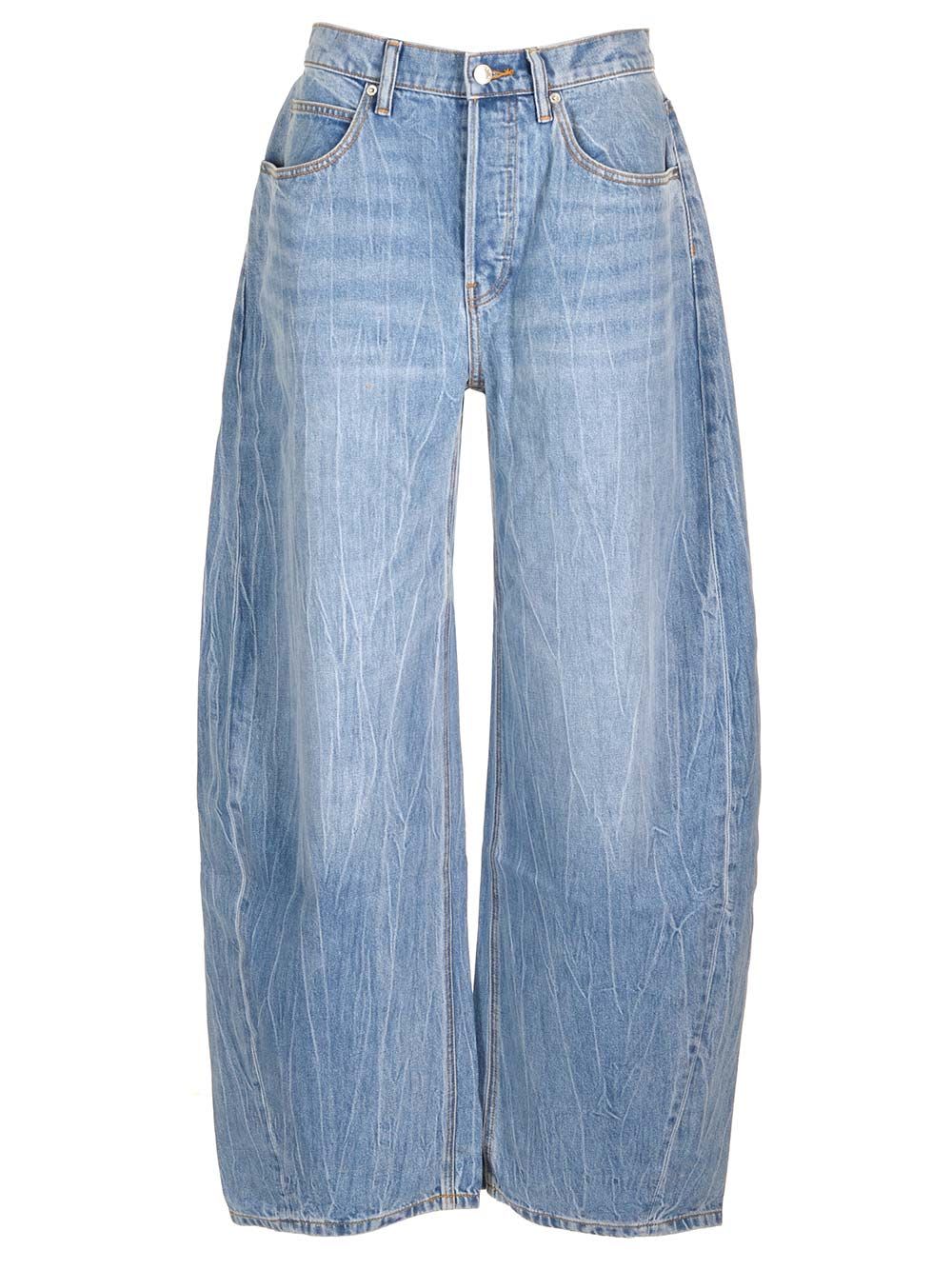 Shop Alexander Wang Oversized Jeans In Blue