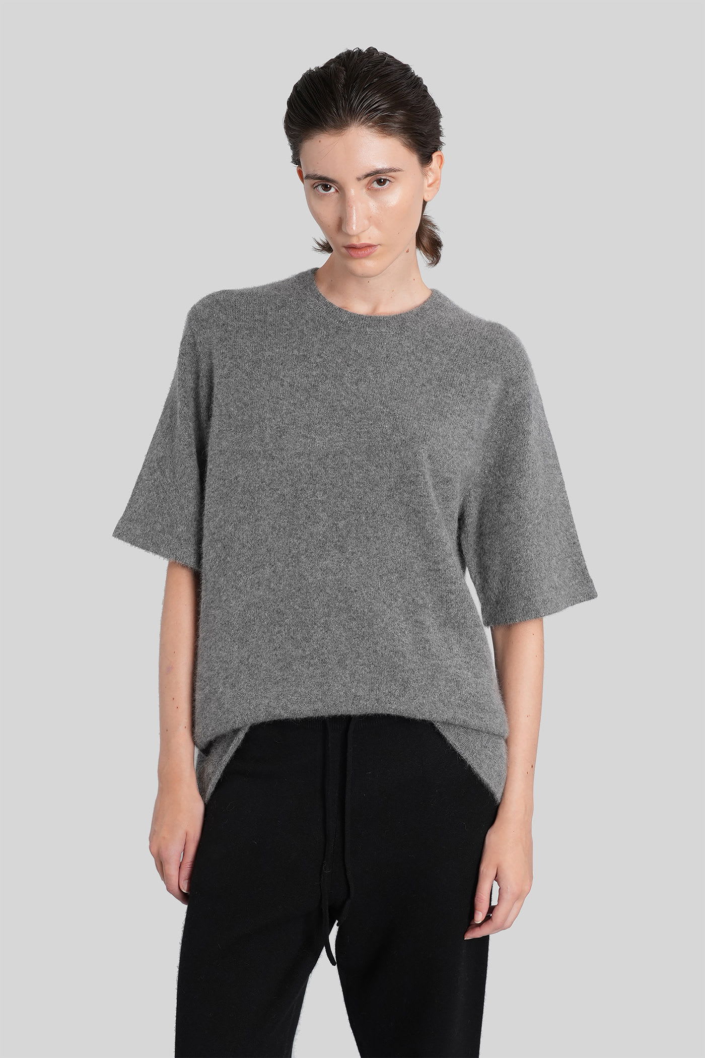 Loulou Studio Raven Knitwear In Grey Wool In Gray