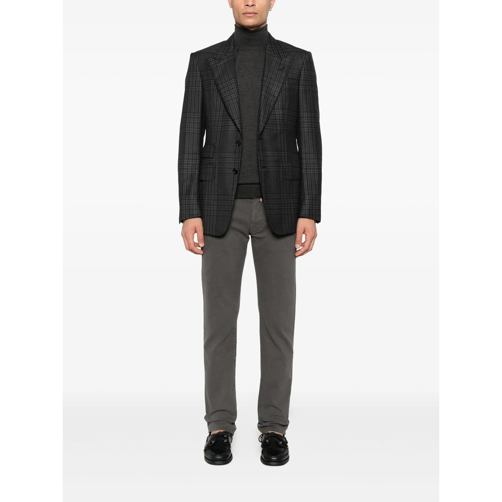 Fedeli Turtleneck Sweater In Gray